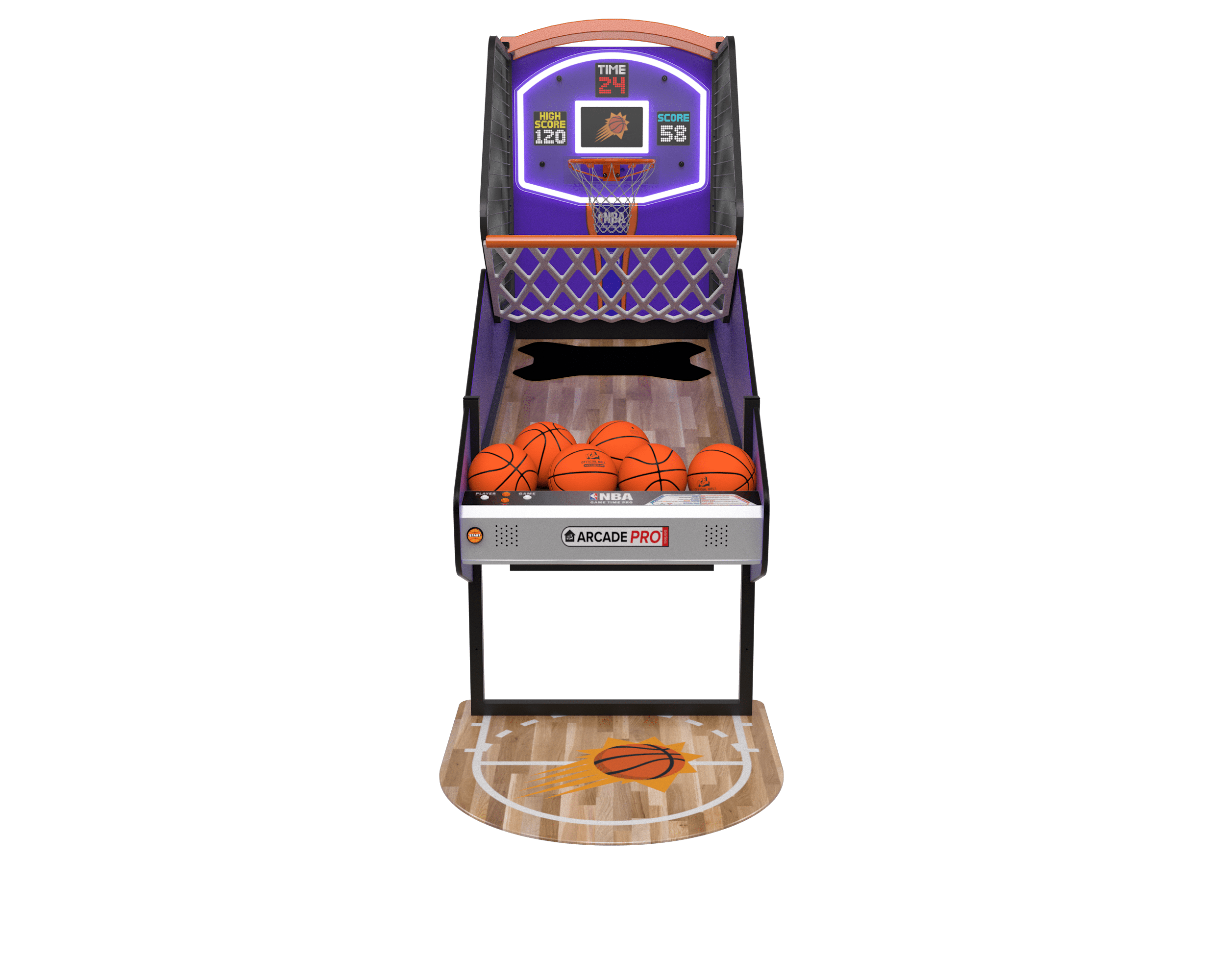 phoenix-suns-nba-game-time-pro-basketball-home-arcade-game-with-full-s