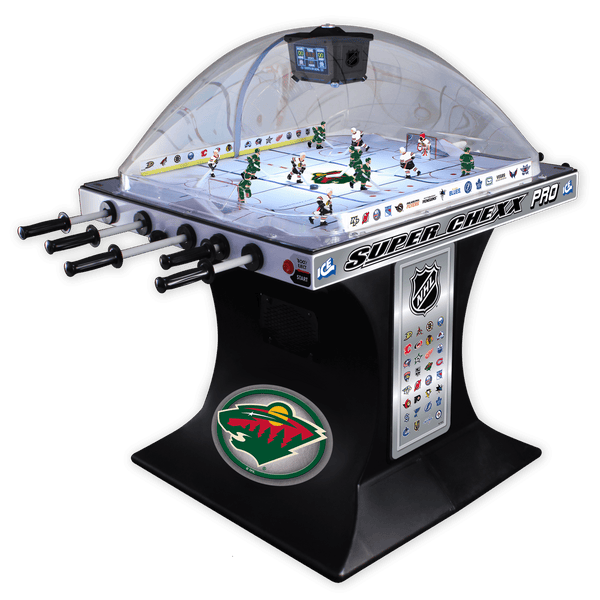 Minnesota Wild NHL Super Chexx Pro Bubble Hockey Arcade Super Chexx