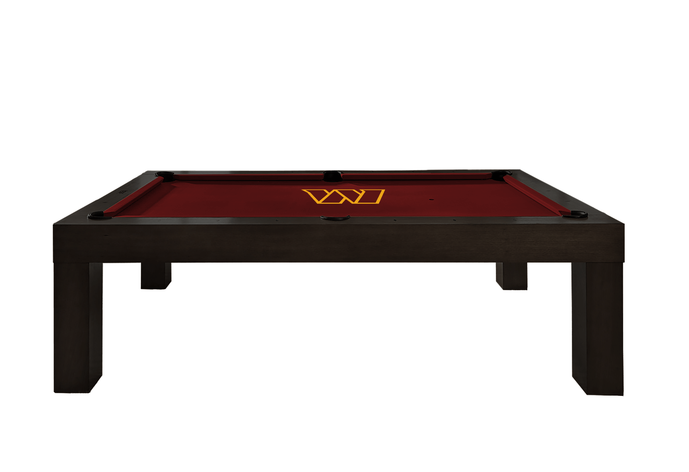 Washington Commanders Premium Pool Table Bundle - Black Ash