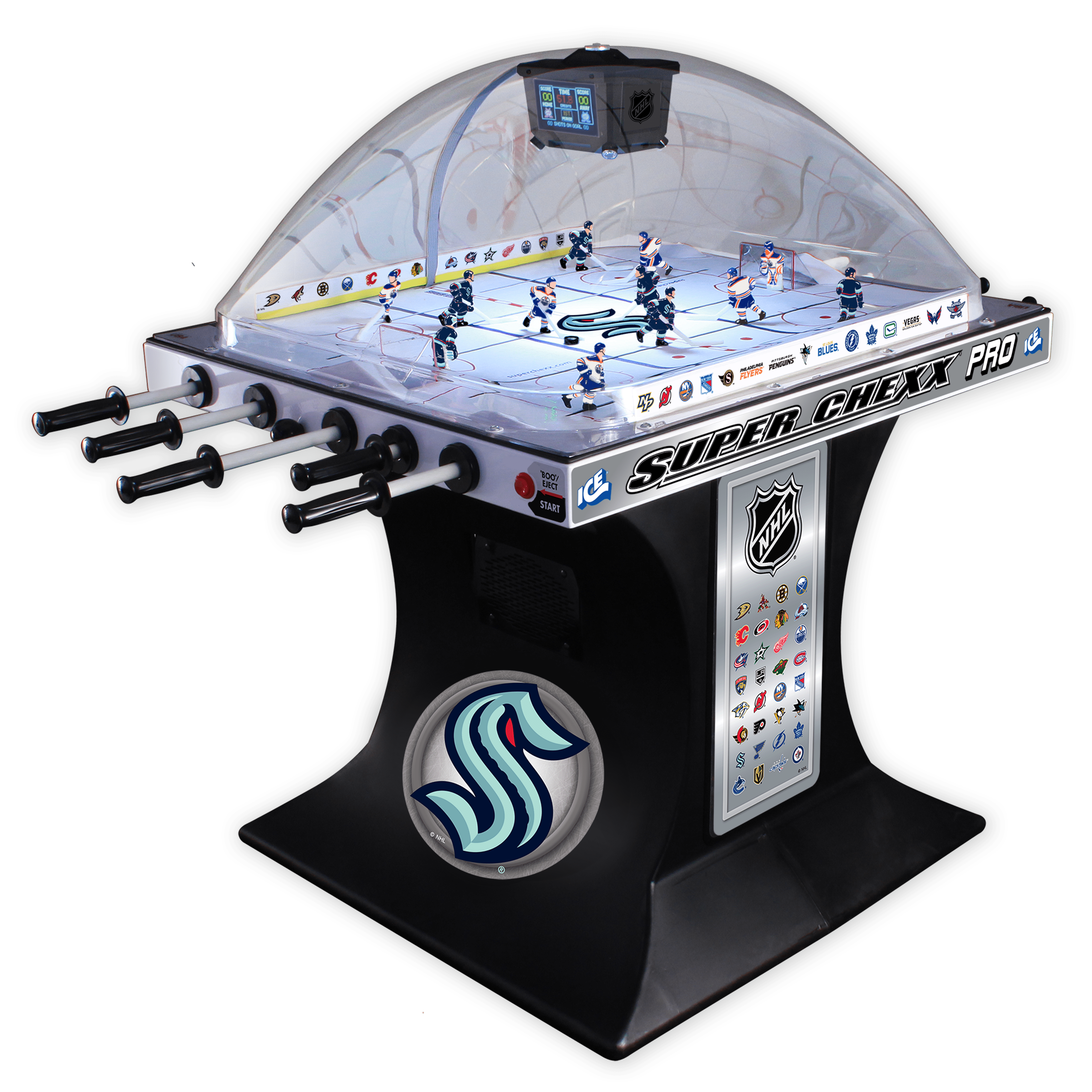 Seattle Kraken NHL Super Chexx Pro Bubble Hockey