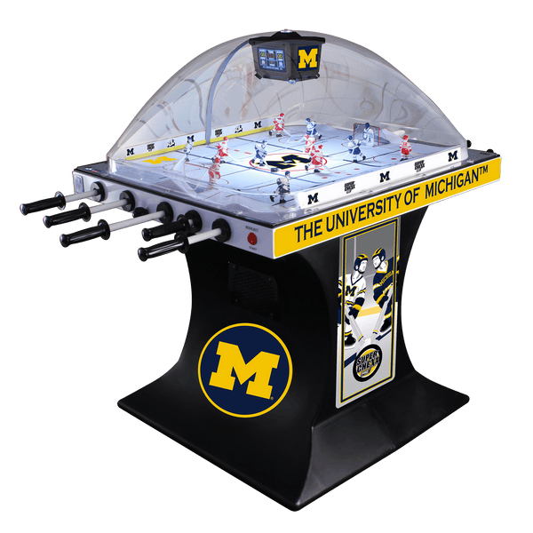 University of Michigan Super Chexx PRO® Bubble Hockey Arcade Super Chexx