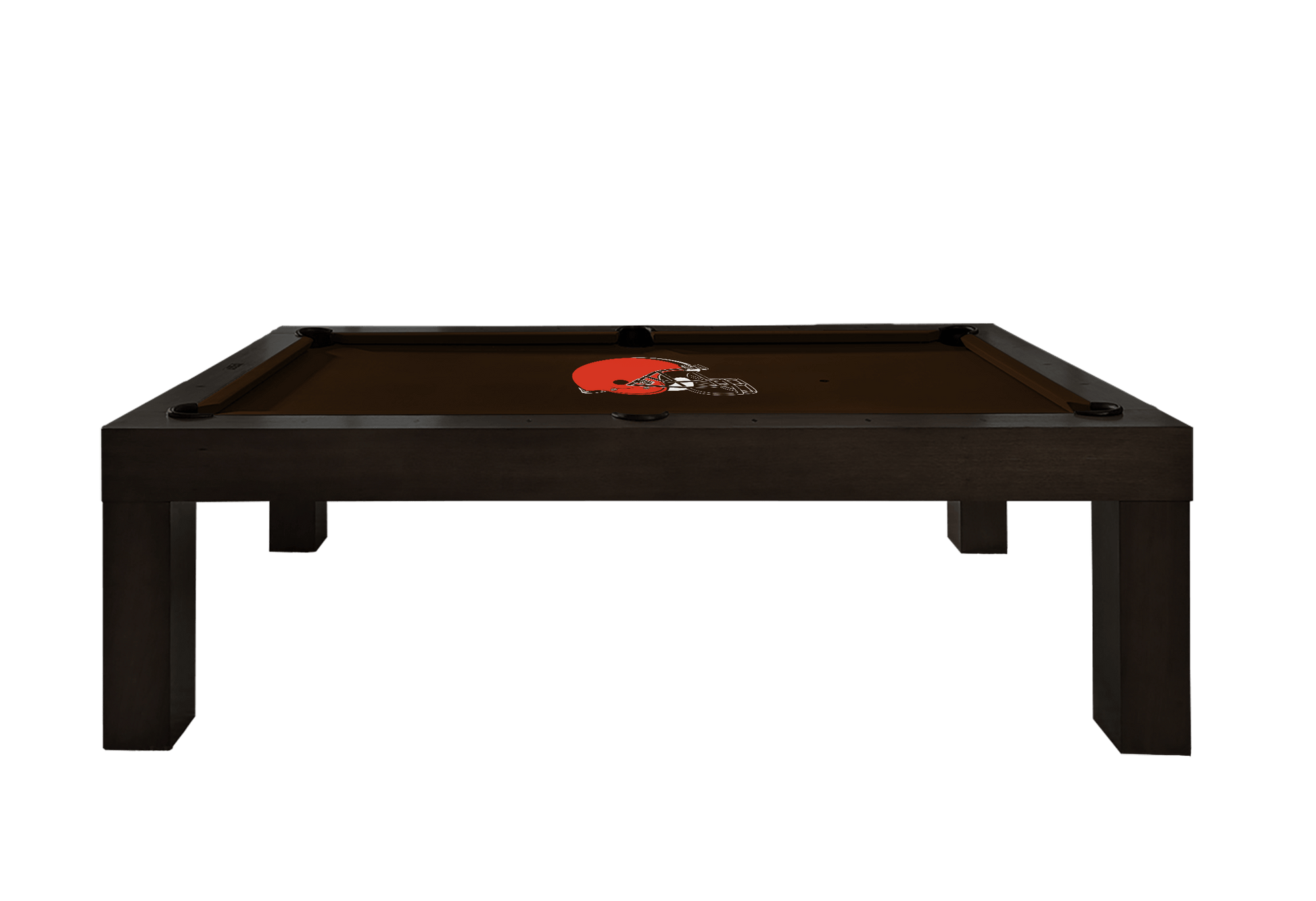 Cleveland Browns Premium Pool Table Bundle - Black Ash Pool Bundle Home Arcade Games   