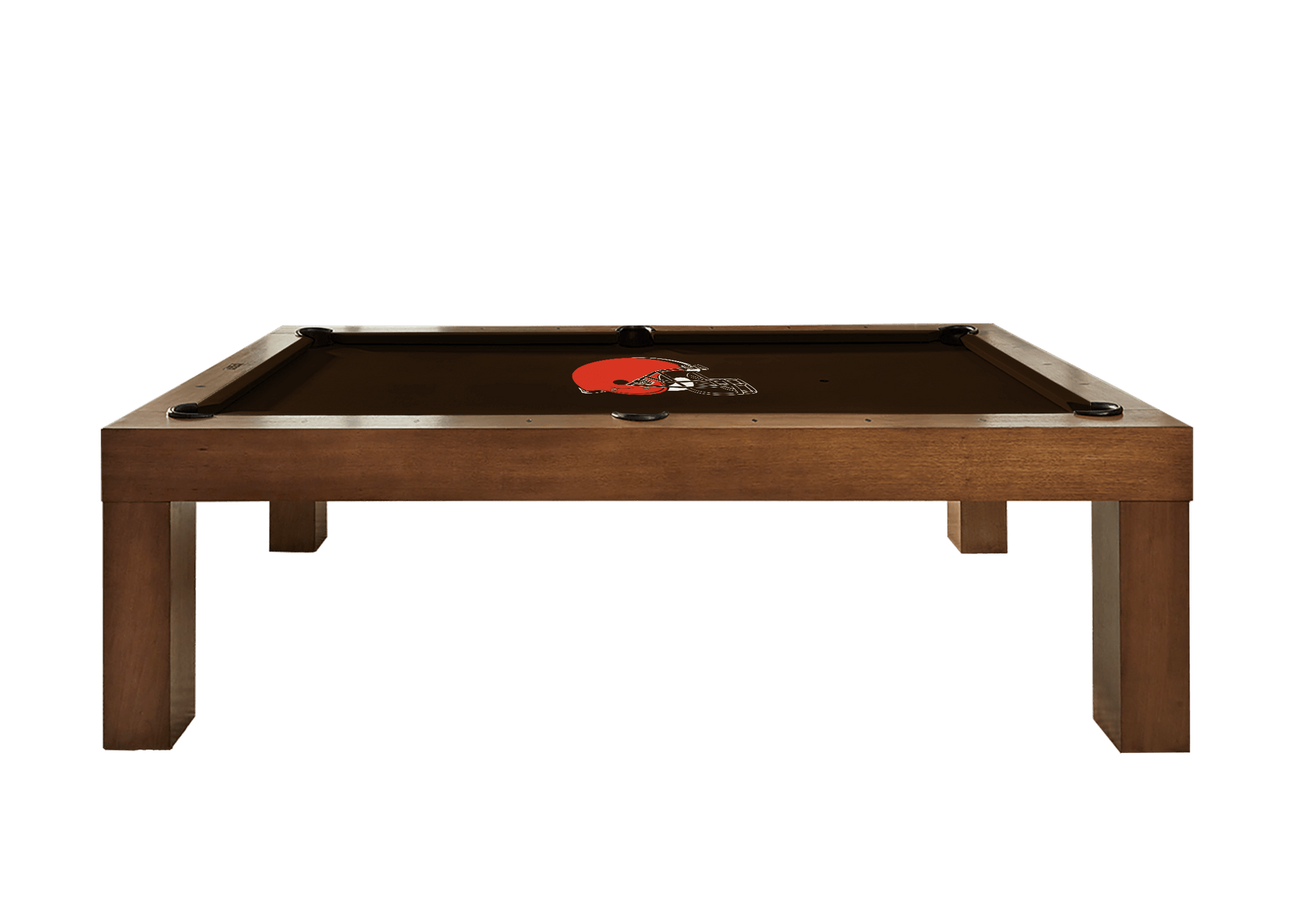 Cleveland Browns Premium Pool Table Bundle - Walnut Pool Bundle Home Arcade Games   