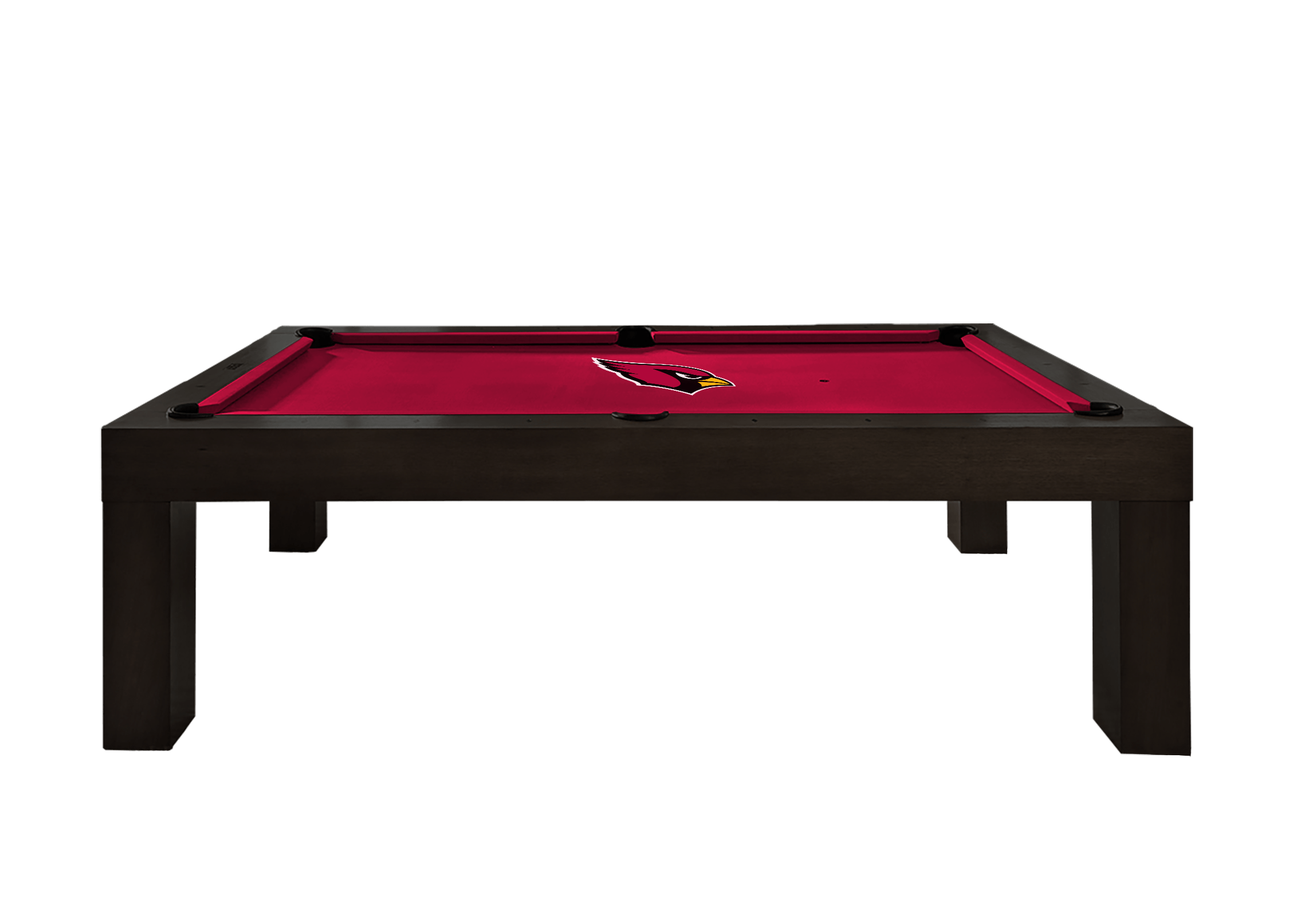 Arizona Cardinals Premium Pool Table Bundle - Black Ash