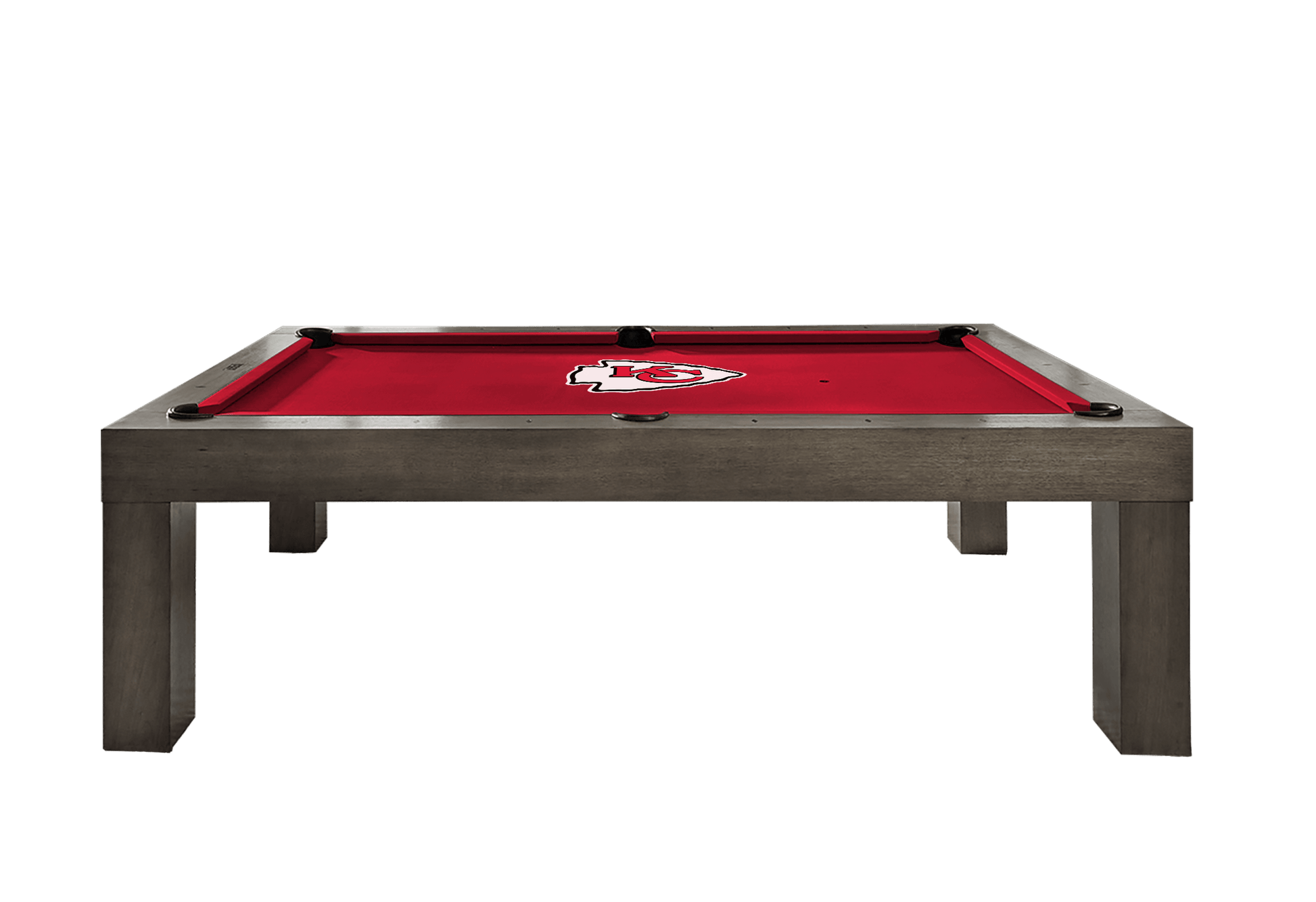 Kansas City Chiefs Premium Pool Table Bundle - Charcoal Pool Bundle Home Arcade Games   