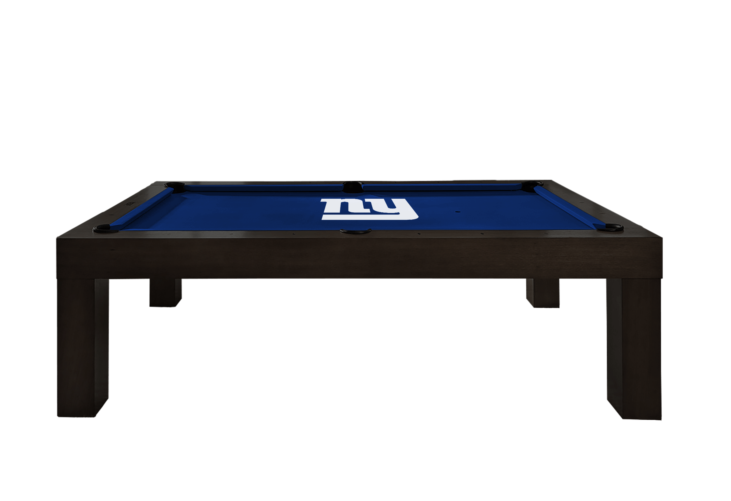 New York Giants Premium Pool Table Bundle - Black Ash