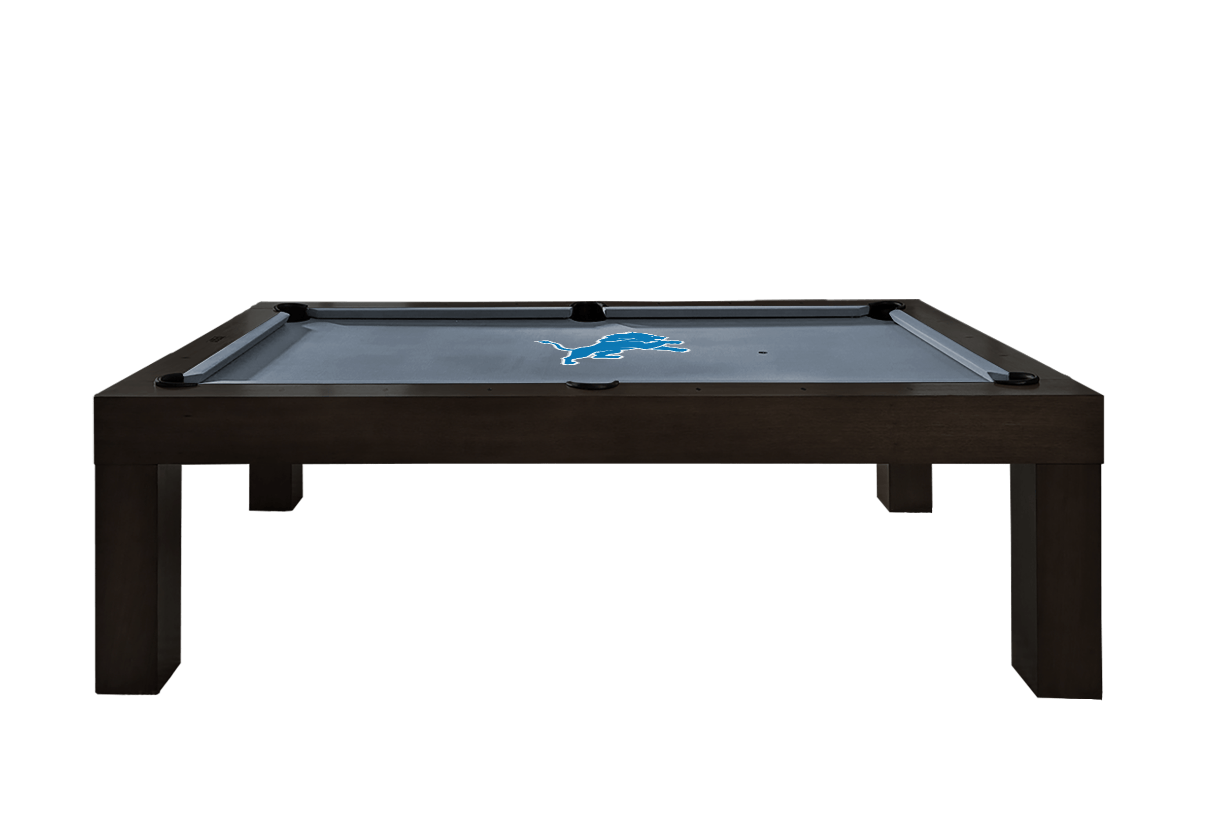 Detroit Lions Premium Pool Table Bundle - Black Ash