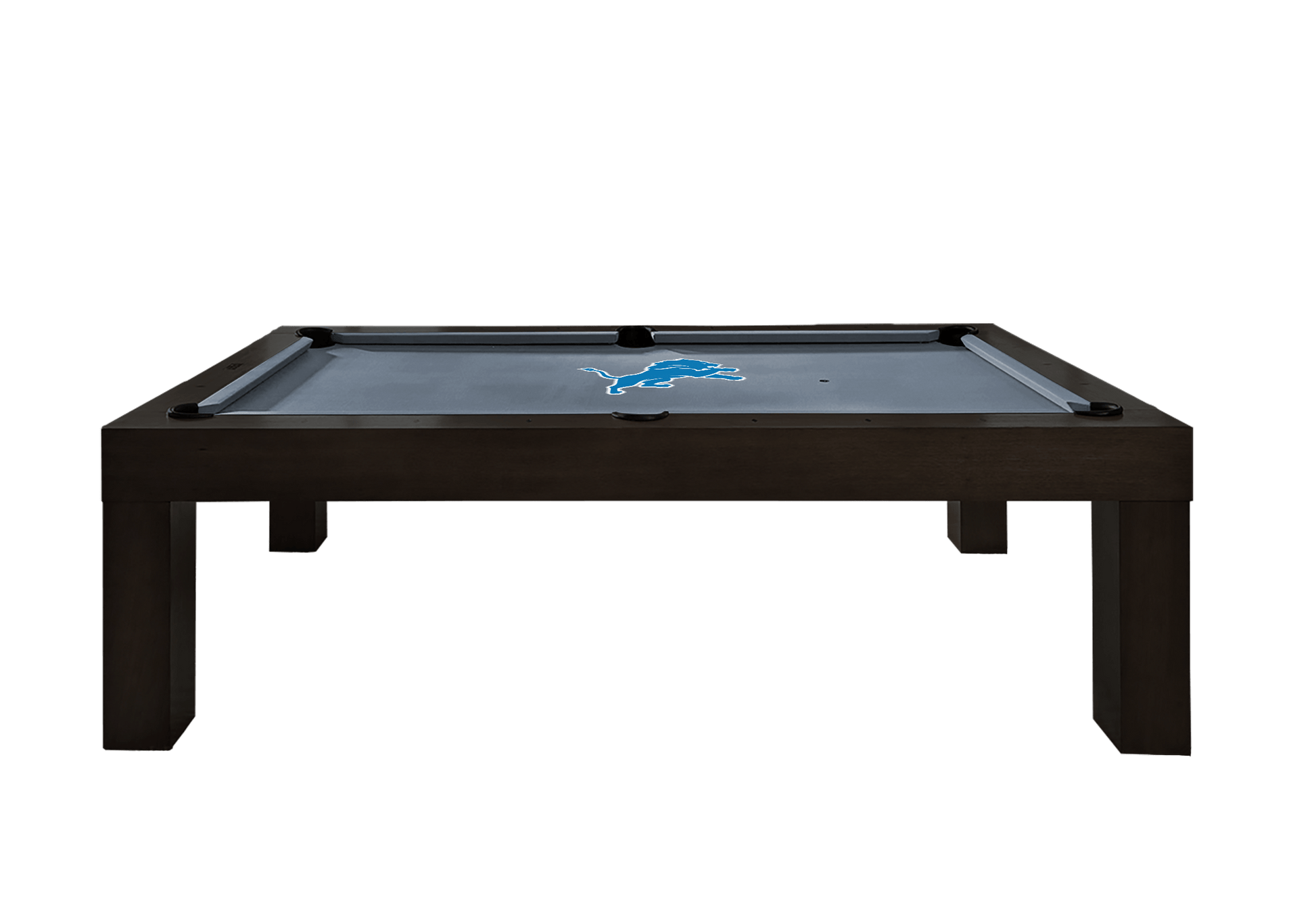Detroit Lions Premium Pool Table Bundle - Black Ash Pool Bundle Home Arcade Games   