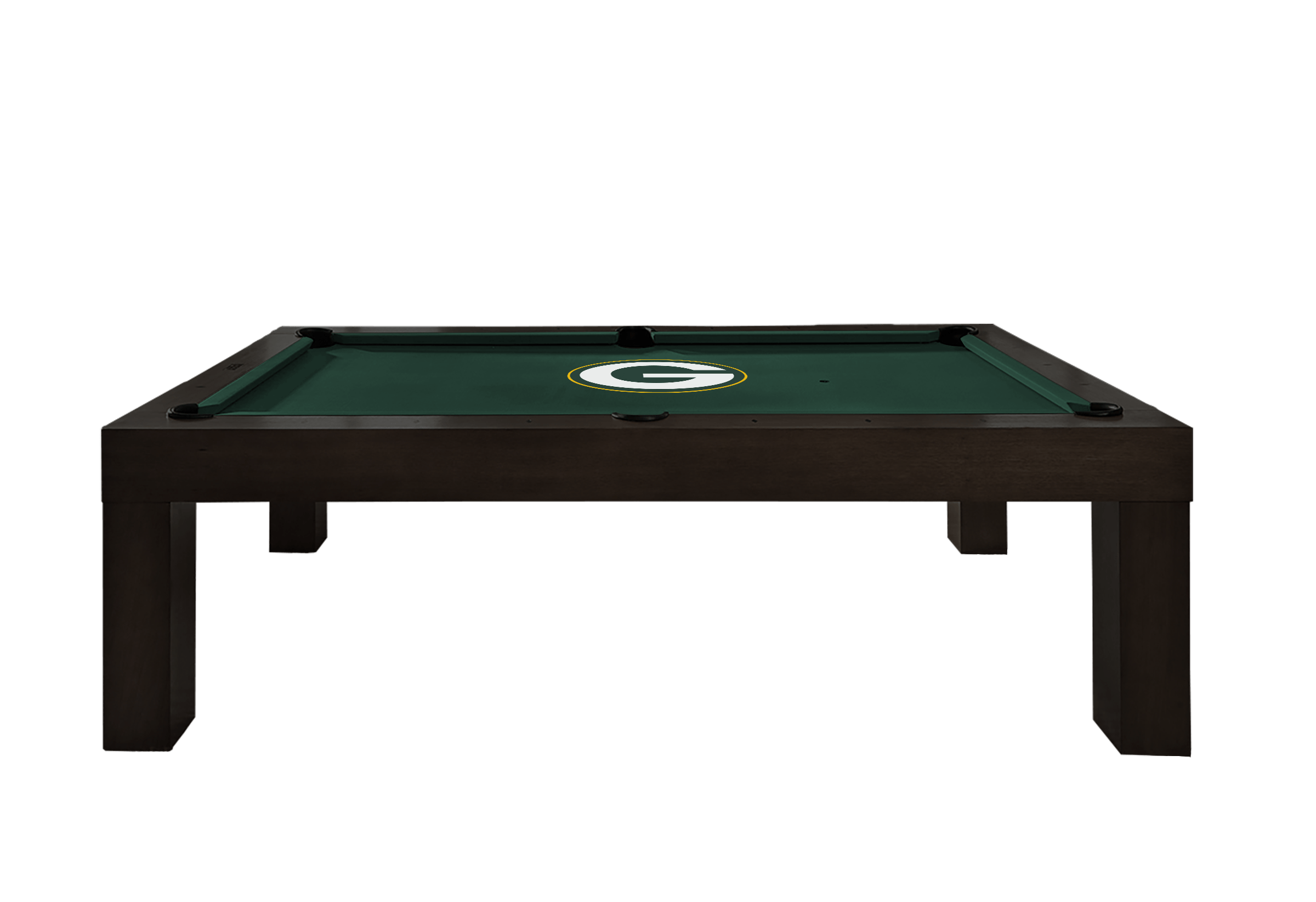 Green Bay Packers Premium Pool Table Bundle - Black Ash