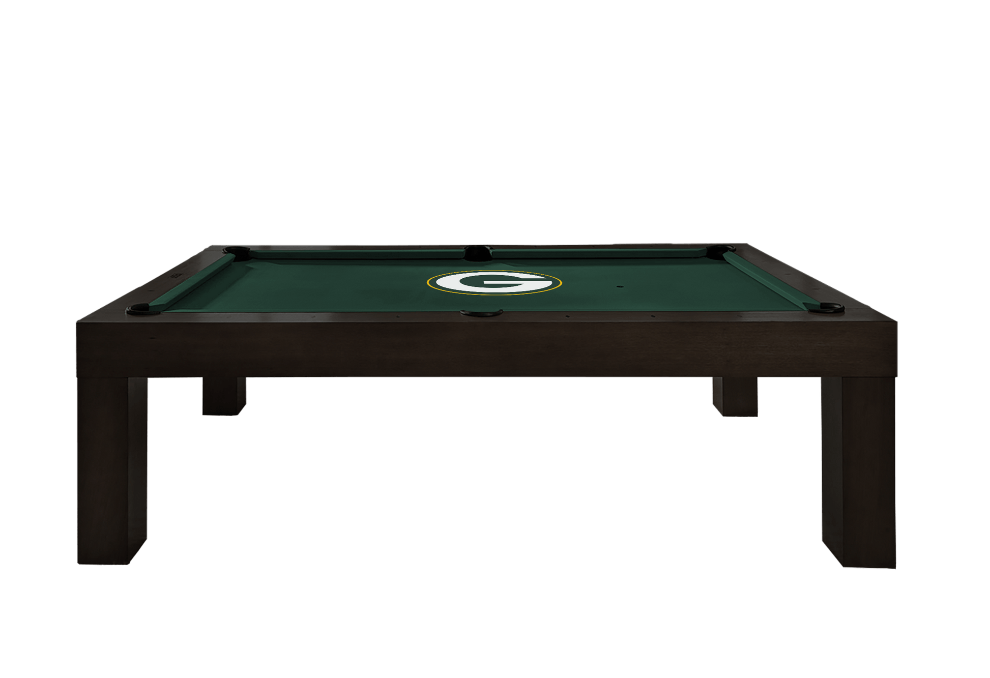 Green Bay Packers Premium Pool Table Bundle - Black Ash Pool Bundle Home Arcade Games   