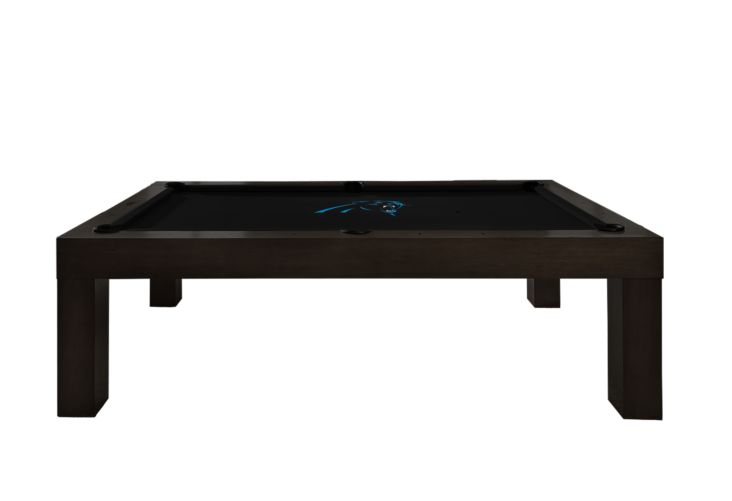 Carolina Panthers Premium Pool Table Bundle - Black Ash