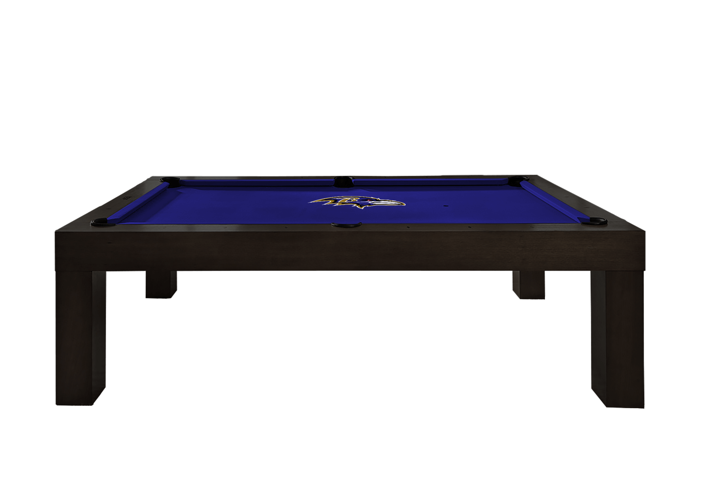Baltimore Ravens Premium Pool Table Bundle - Black Ash
