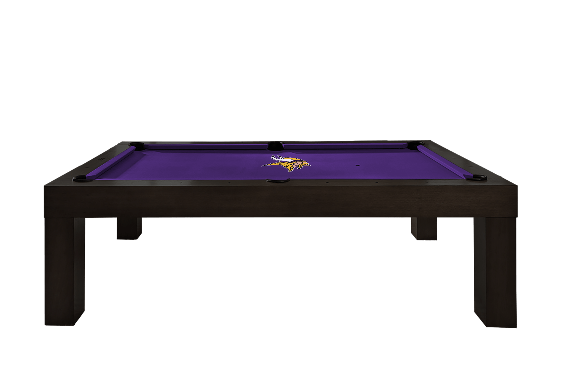 Minnesota Vikings Premium Pool Table Bundle - Black Ash