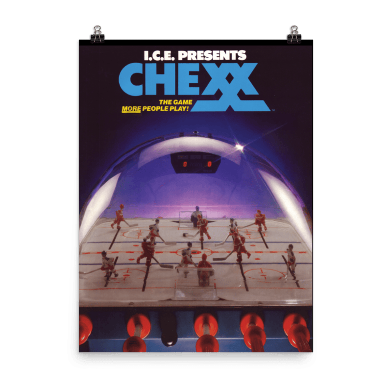 Chexx Vintage Poster Home Arcade Games