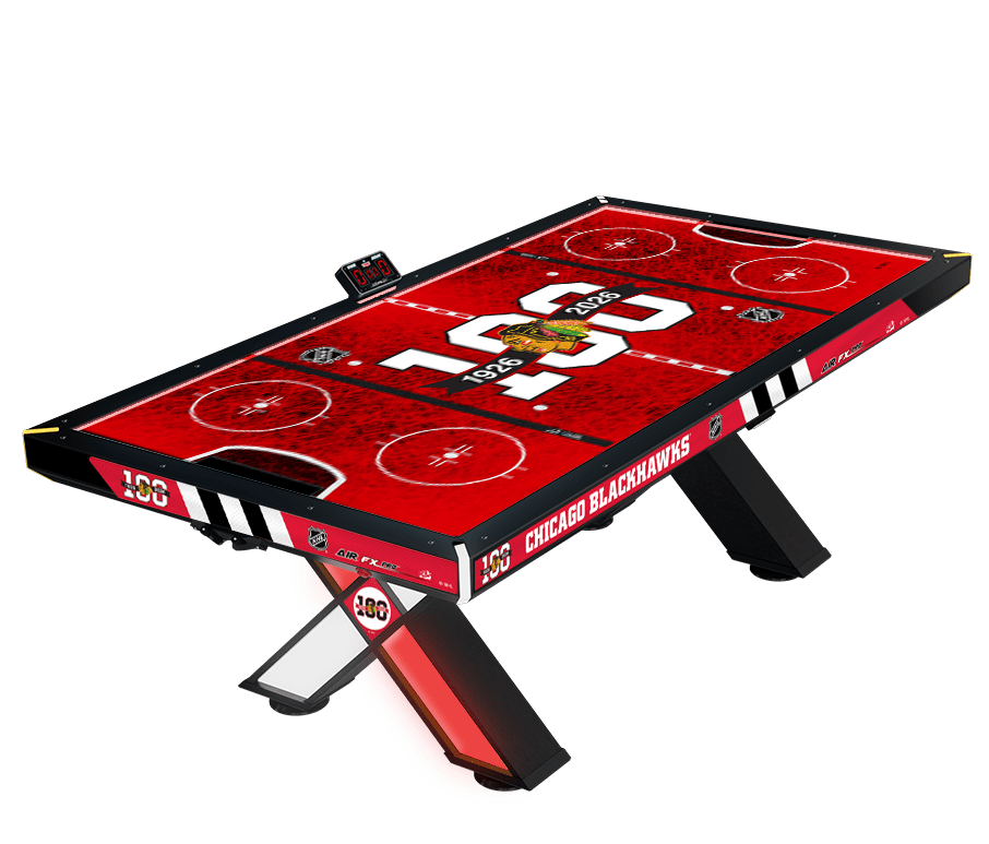 100-year Anniversary Limited Edition NHL Chicago Blackhawks Air Hockey Home Arcade Games