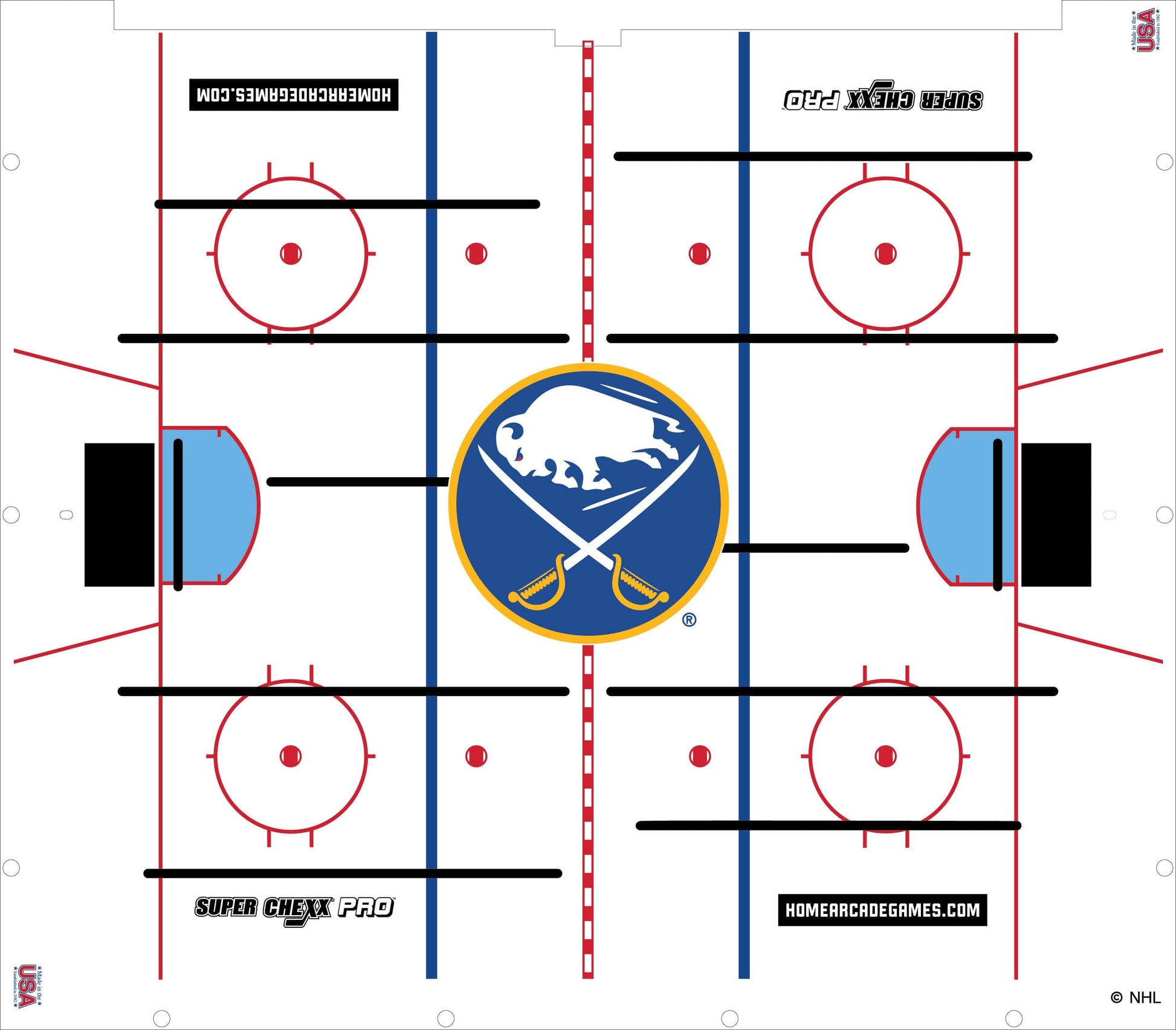 Buffalo Sabres NHL Super Chexx Pro Bubble Hockey Arcade Innovative Concepts in Entertainment