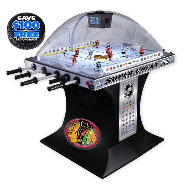Chicago Blackhawks NHL Super Chexx Pro Bubble Hockey