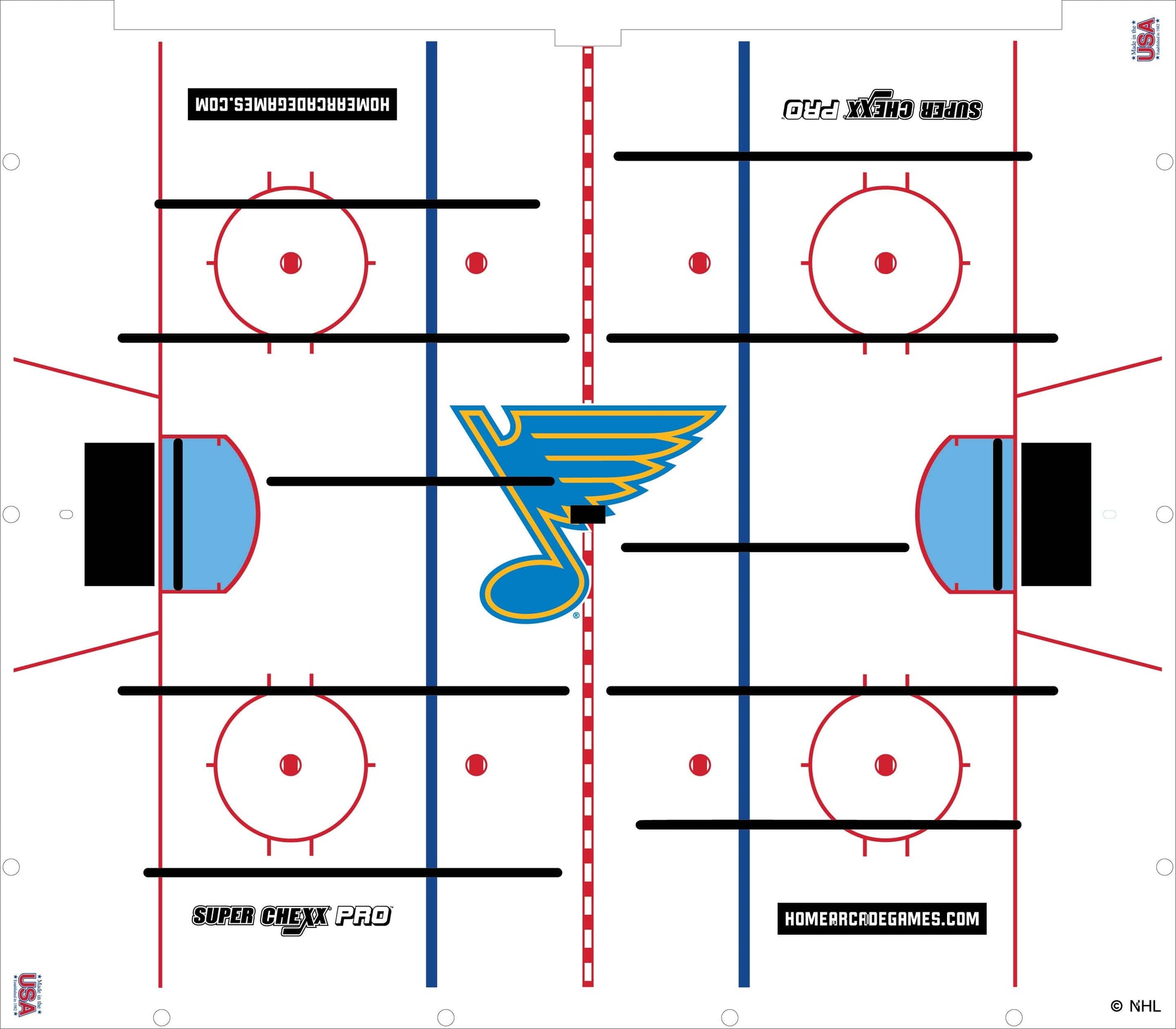 St. Louis Blues NHL Super Chexx Pro Bubble Hockey Arcade Innovative Concepts in Entertainment
