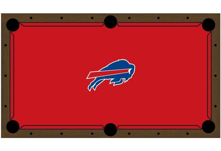 Buffalo Bills Premium Pool Table Bundle - Walnut Pool Bundle Home Arcade Games   