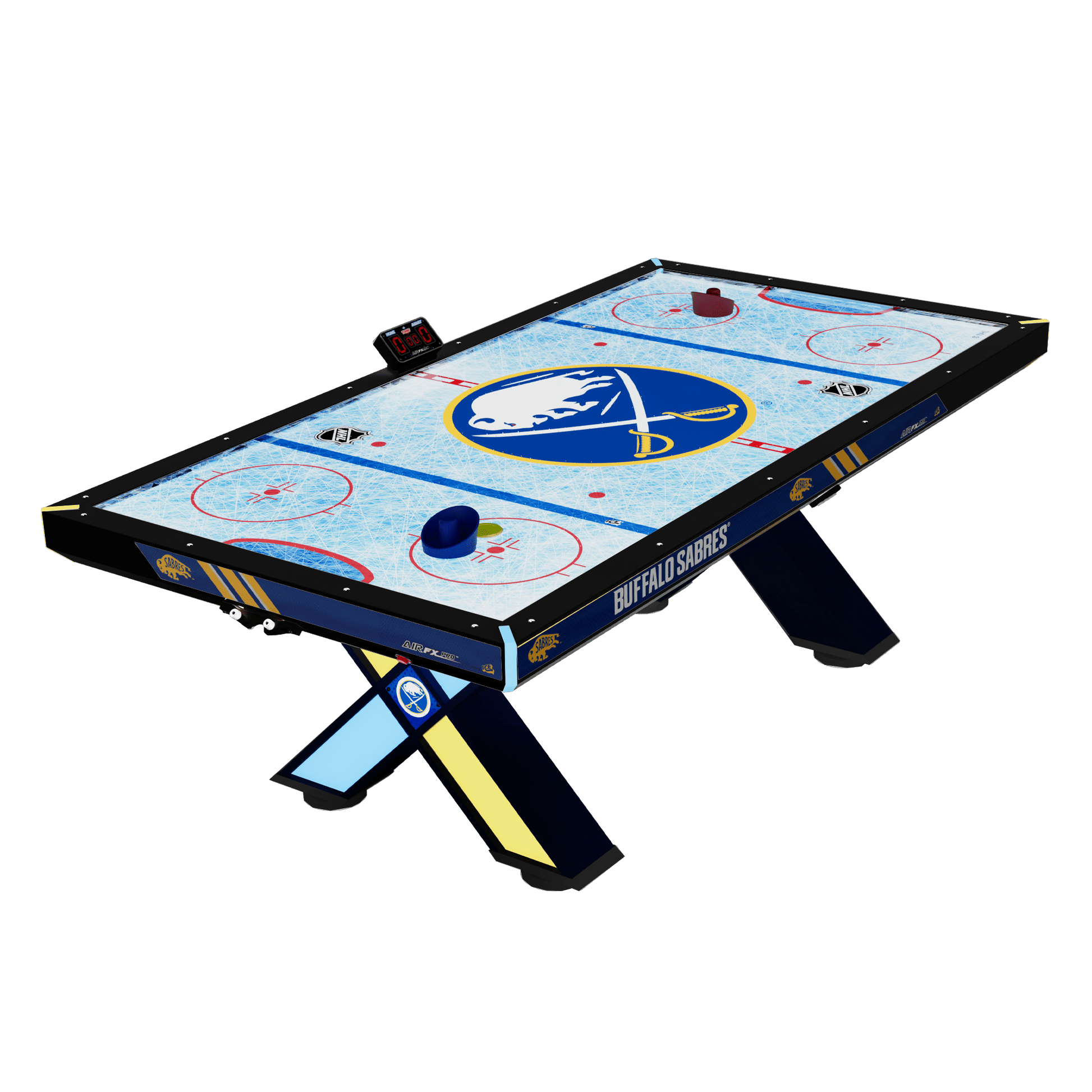 Ready To Ship | Buffalo Sabres NHL Air Hockey Home Arcade Games