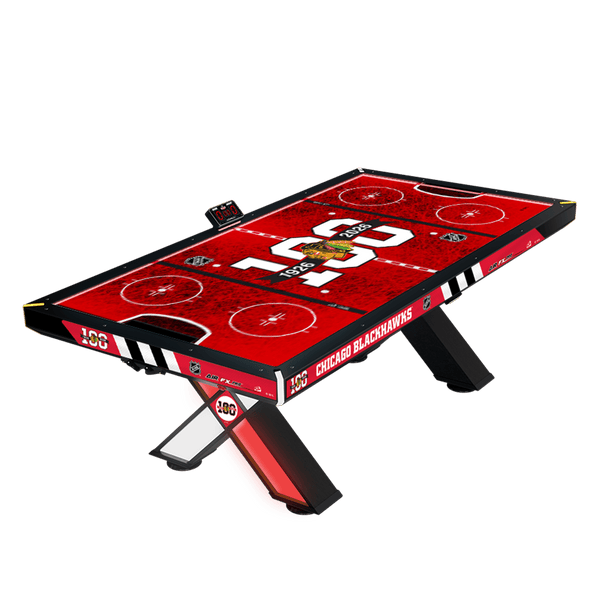 100-year Anniversary Limited Edition NHL Chicago Blackhawks Air Hockey - For pricing information please contact ABT Electronics 847-544-2866 Air FX Pro