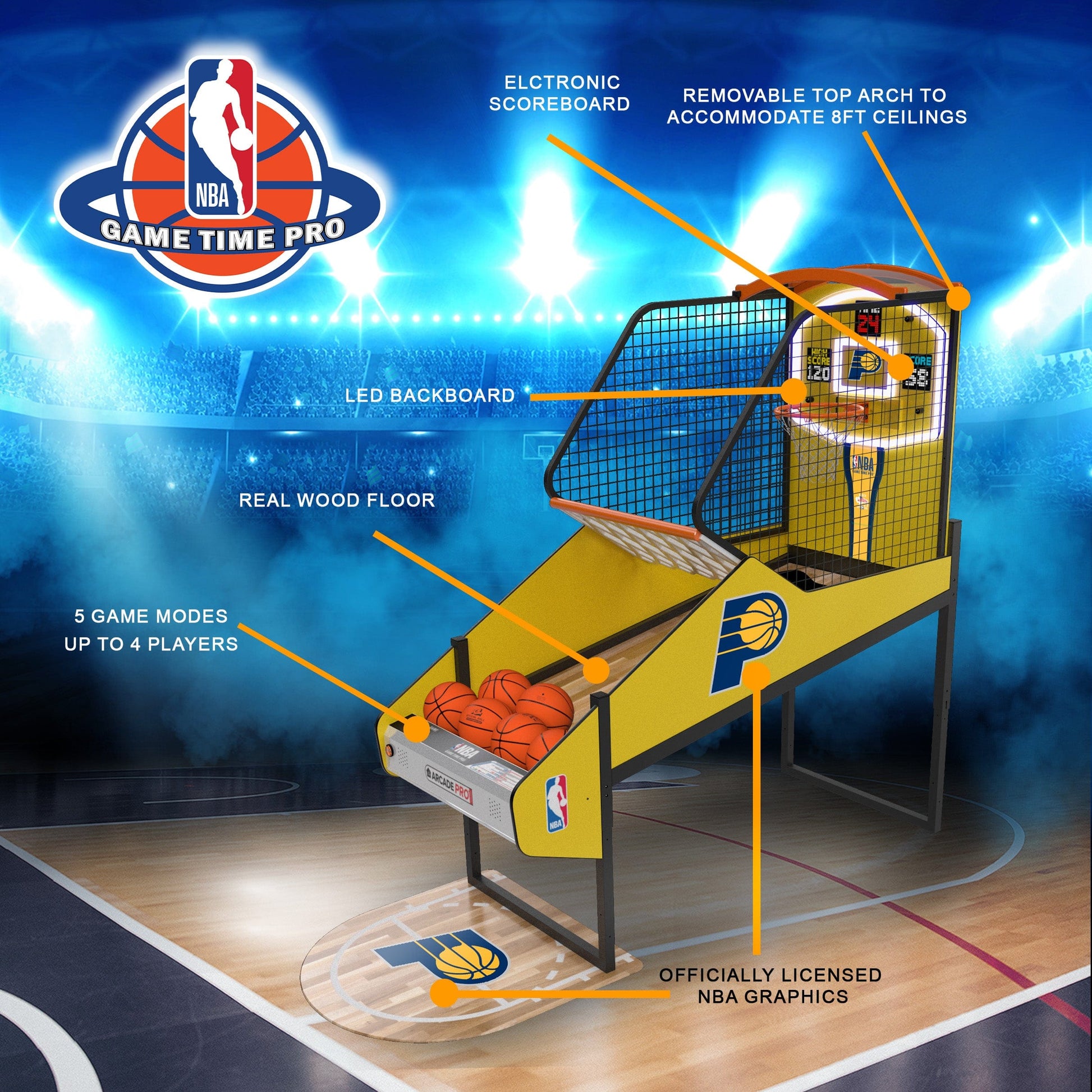 Indiana Pacers NBA Game Time Pro Arcade Innovative Concepts in Entertainment