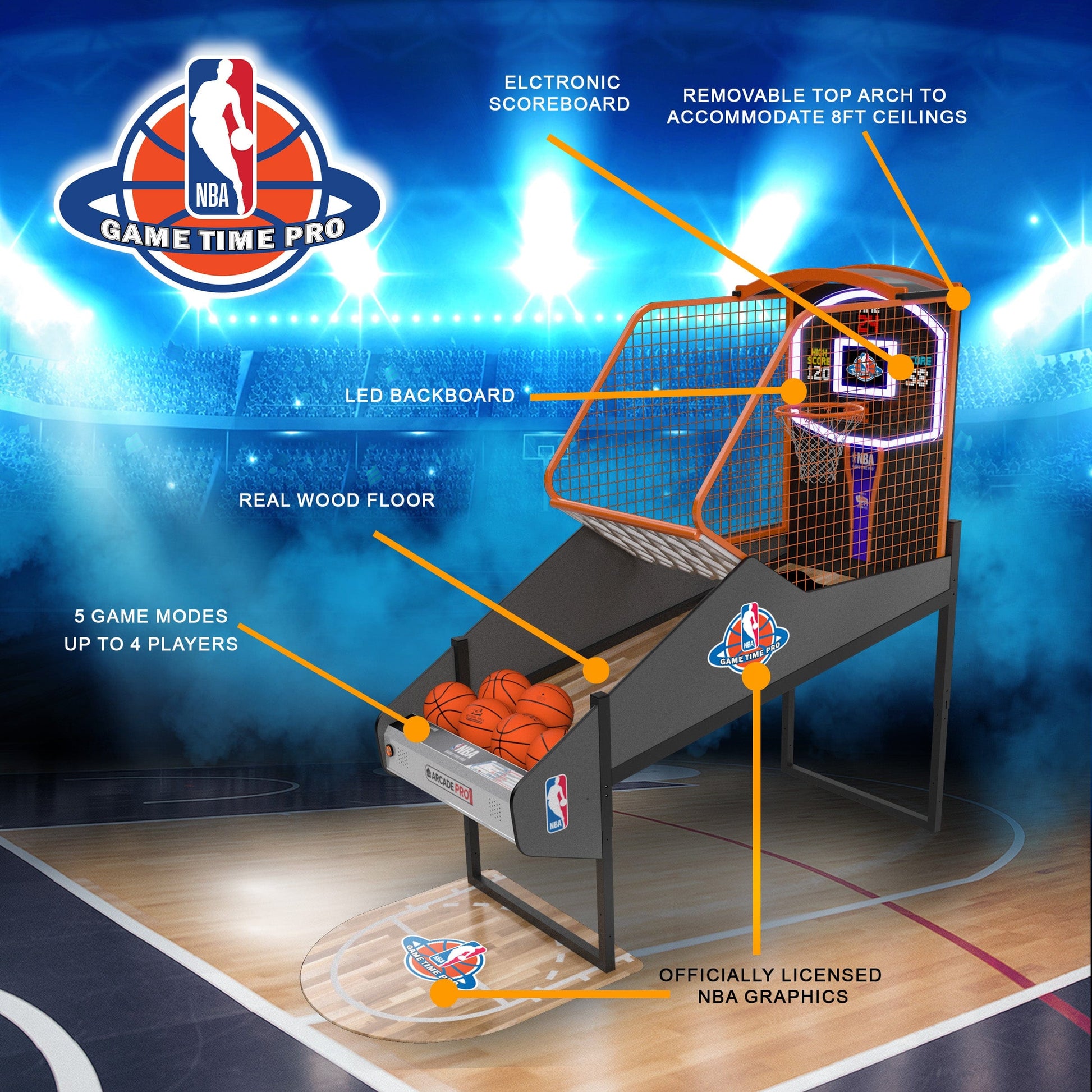 NBA Game Time Pro Arcade Innovative Concepts in Entertainment