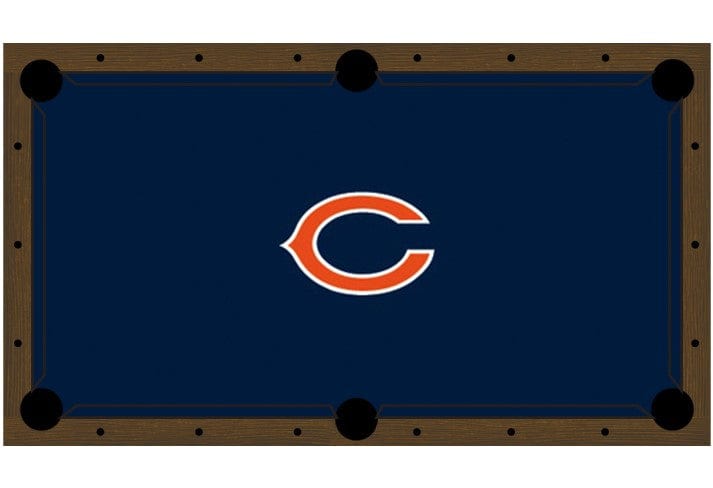 Chicago Bears Premium Pool Table Bundle - Walnut Pool Bundle Home Arcade Games   