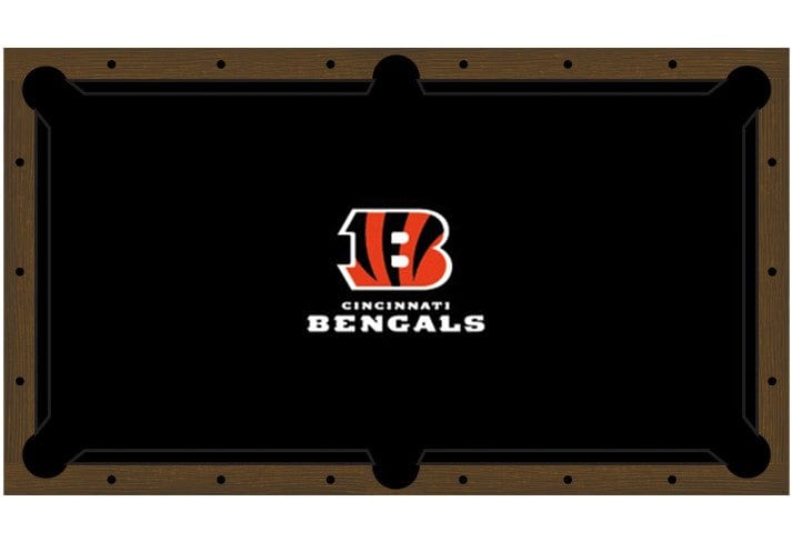 Cincinnati Bengals Premium Pool Table Bundle - Walnut Pool Bundle Home Arcade Games   