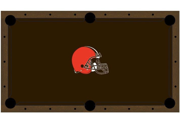 Cleveland Browns Premium Pool Table Bundle - Walnut Pool Bundle Home Arcade Games   