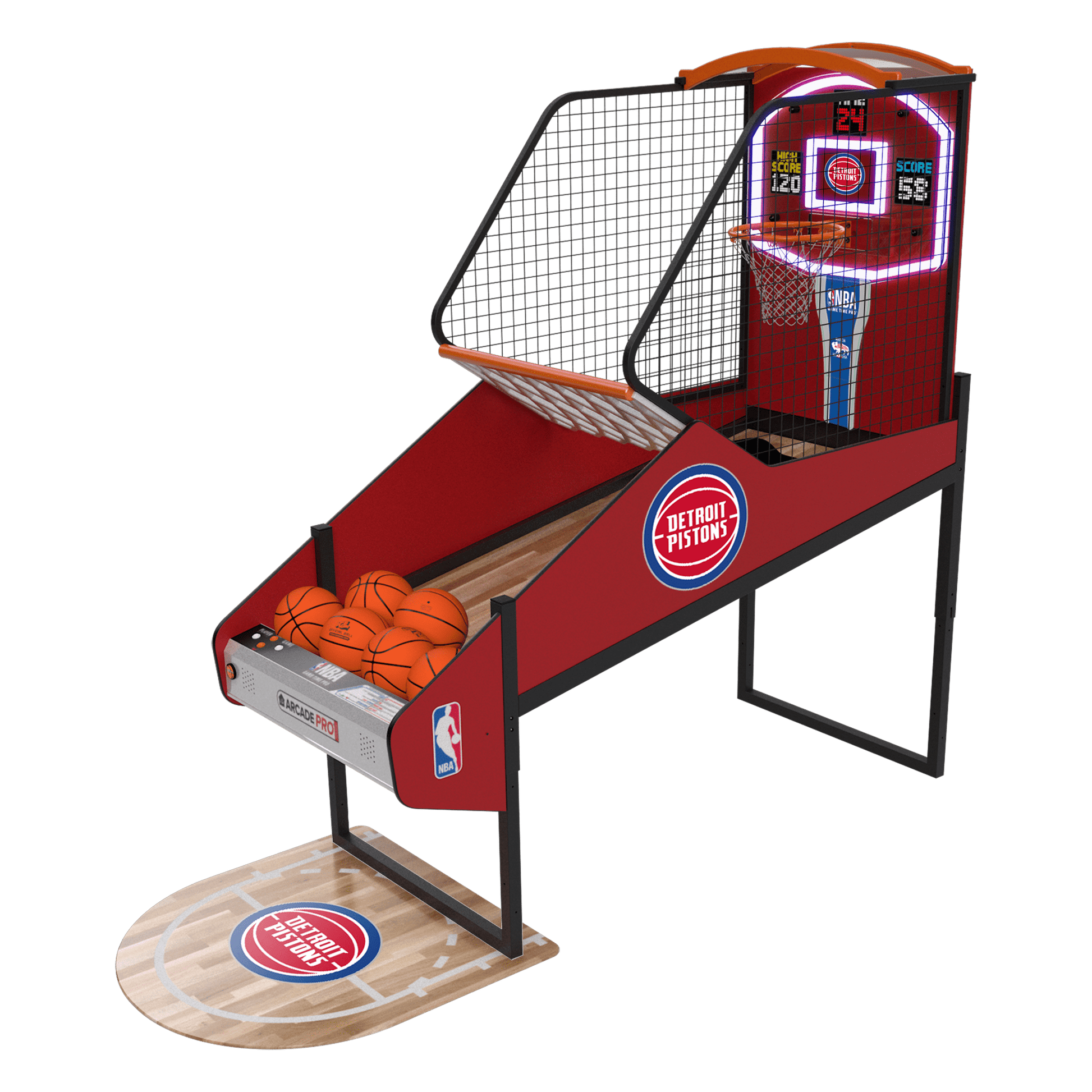 Detroit Pistons NBA Game Time Pro Arcade Innovative Concepts in Entertainment   