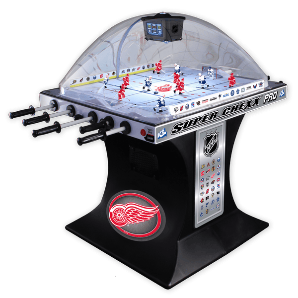 Detroit Red Wings NHL Super Chexx Pro Bubble Hockey Arcade Super Chexx