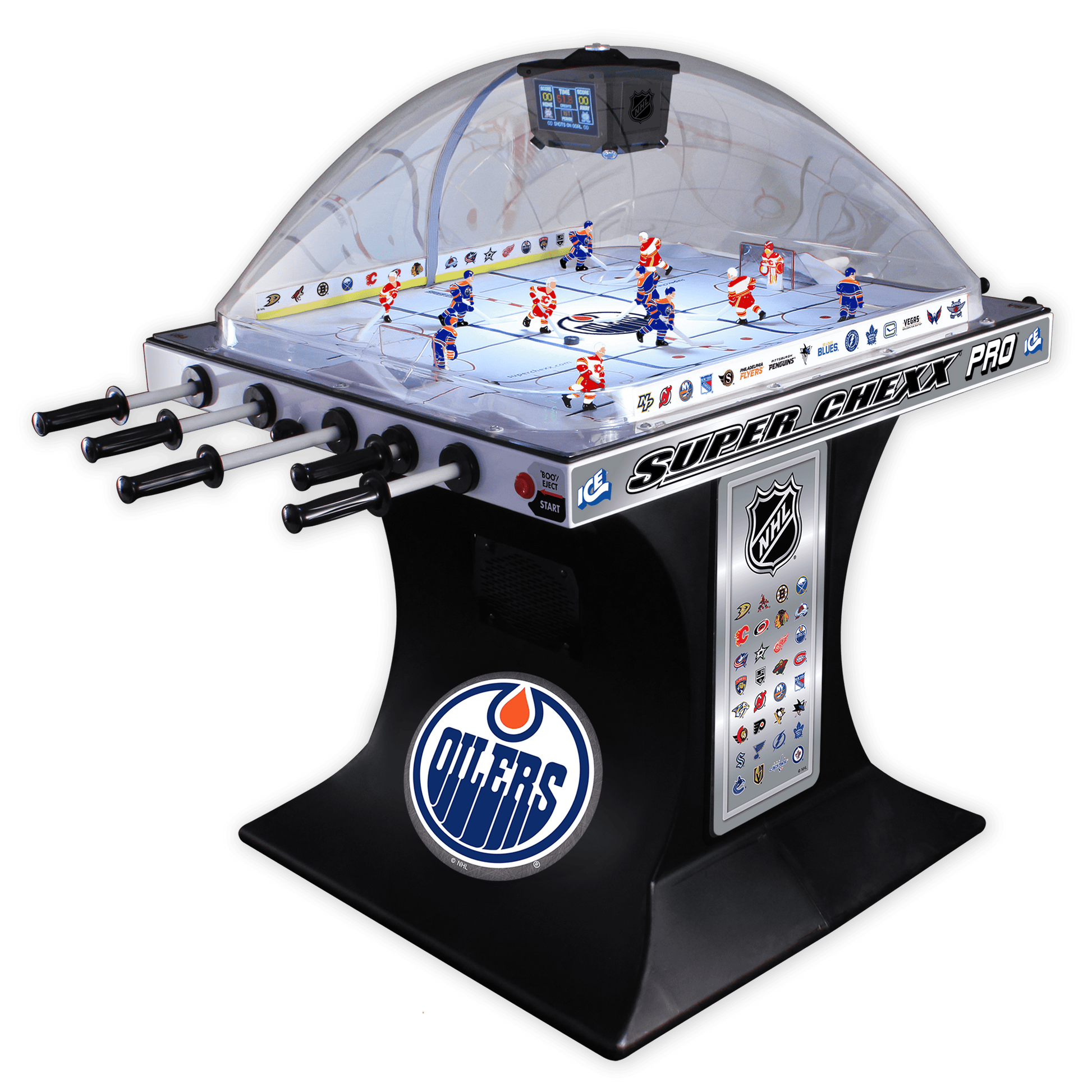 Edmonton Oilers NHL Super Chexx Pro Bubble Hockey Arcade Innovative Concepts in Entertainment   
