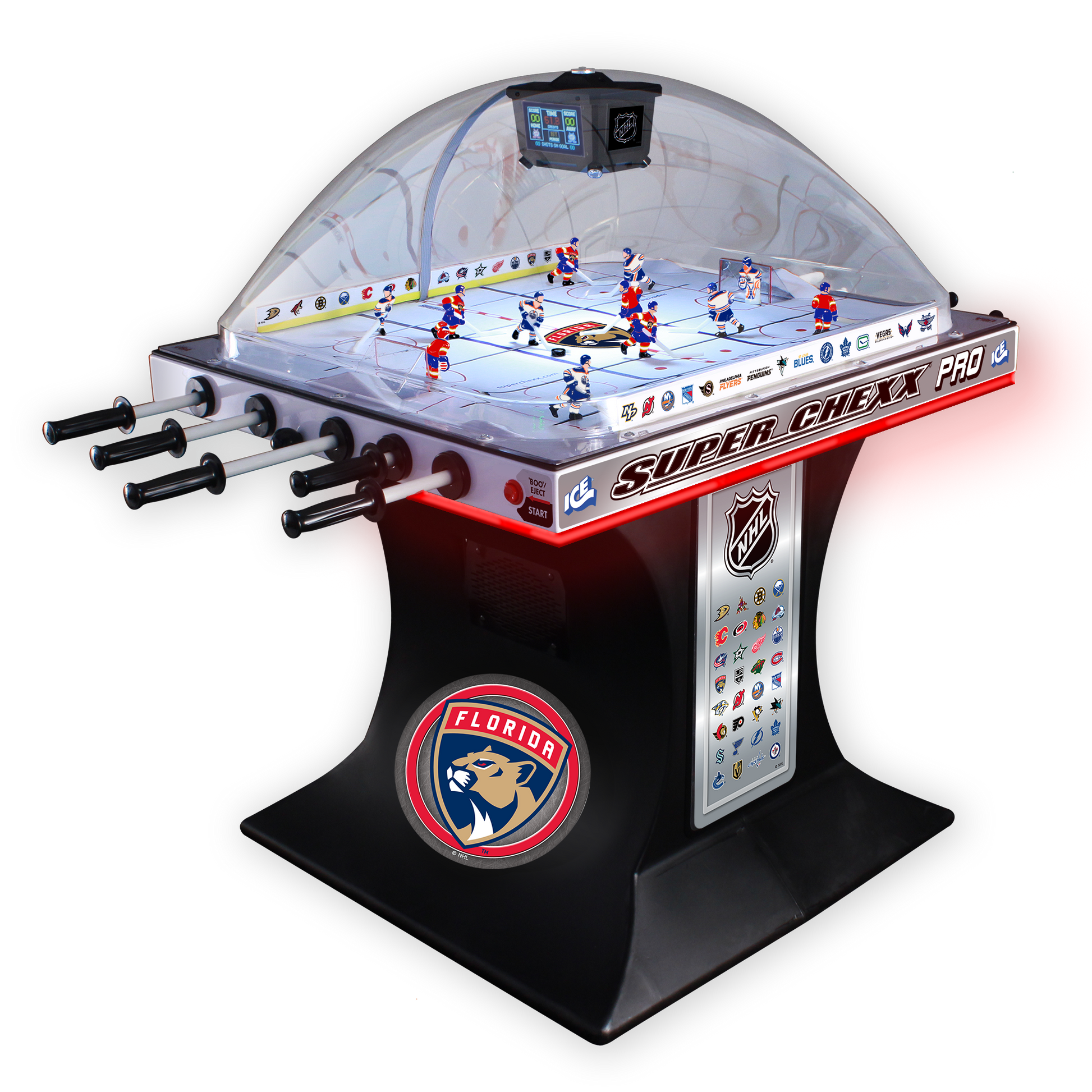 In Stock Gently Used (one time at a tournament) Florida Panthers VS Edmonton Oilers with LEDS Arcade Innovative Concepts in Entertainment   