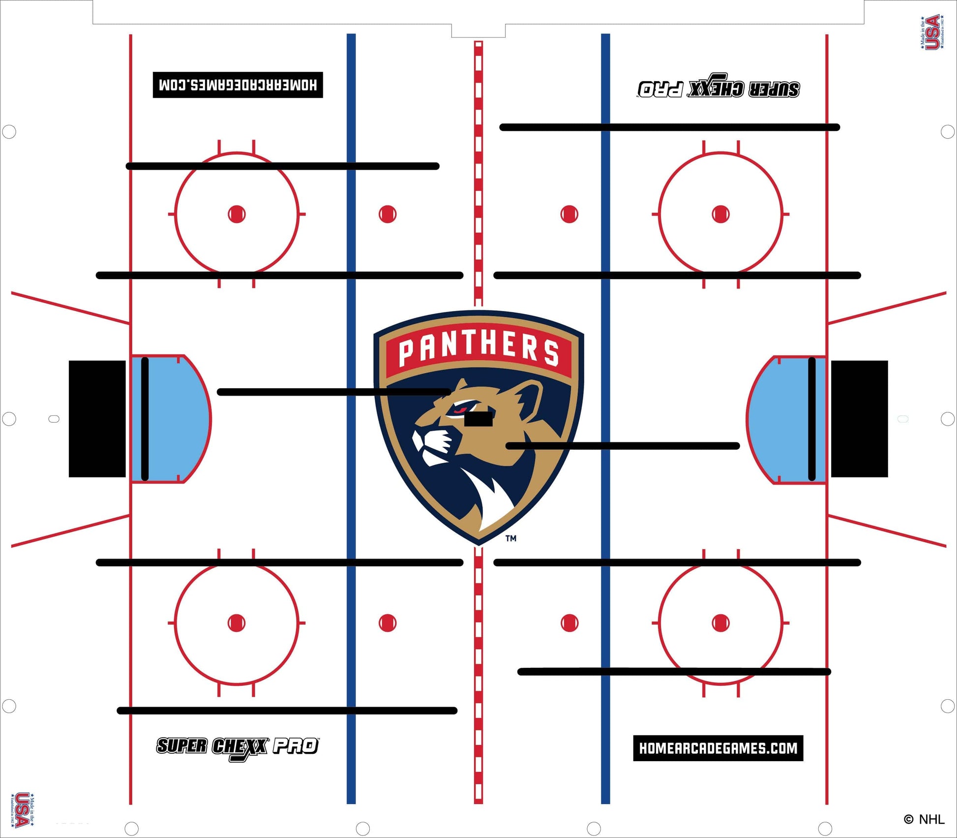 Florida Panthers NHL Super Chexx Pro Bubble Hockey Arcade Innovative Concepts in Entertainment