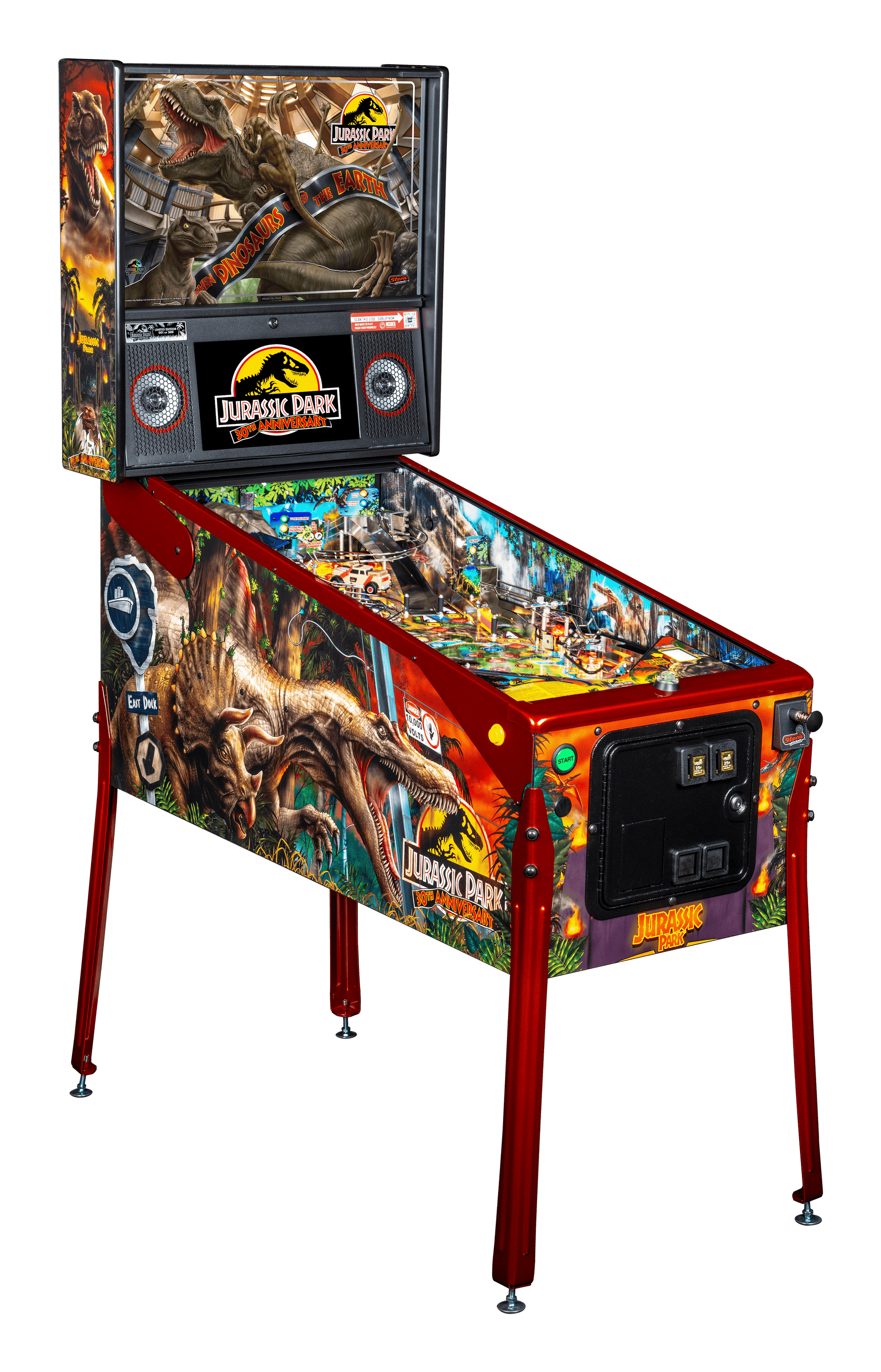 Jurassic Park 30th Anniversary Limited Edition Stern Pinball  Stern Pinball   