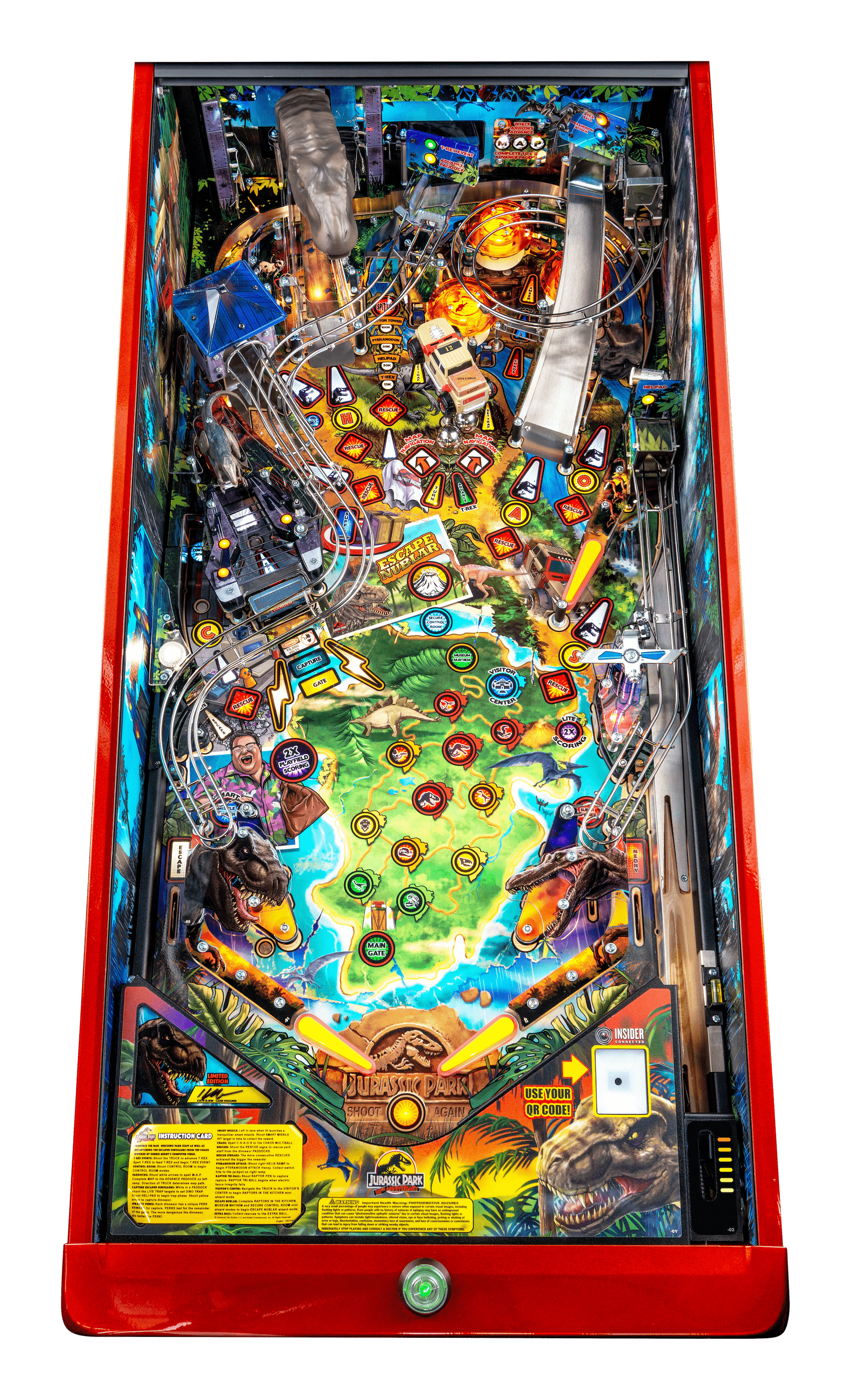 Jurassic Park 30th Anniversary Limited Edition Stern Pinball  Stern Pinball   