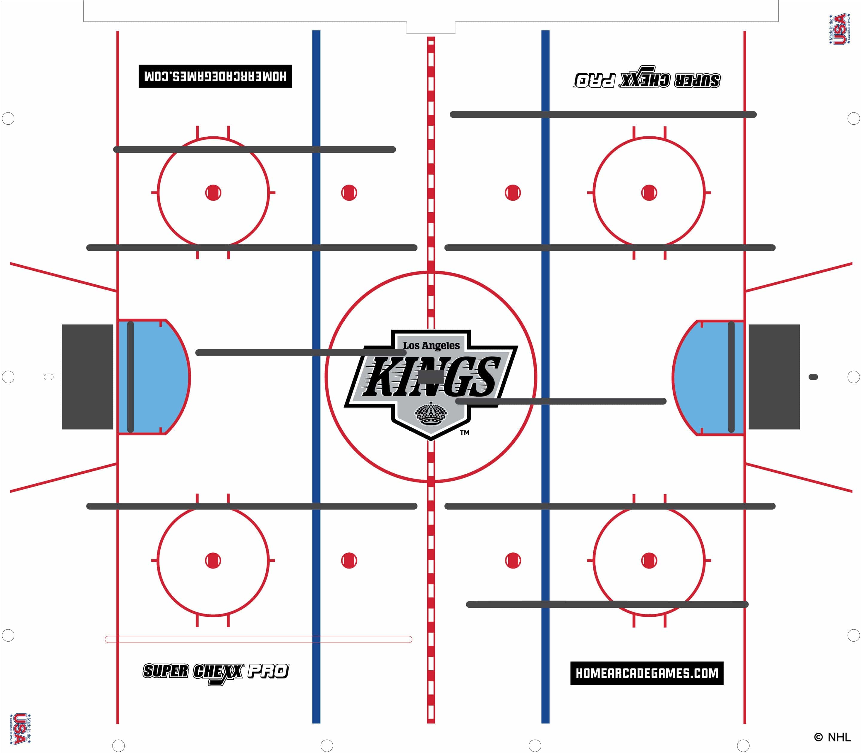 L.A. Kings NHL Super Chexx Pro Bubble Hockey – Home Arcade Games