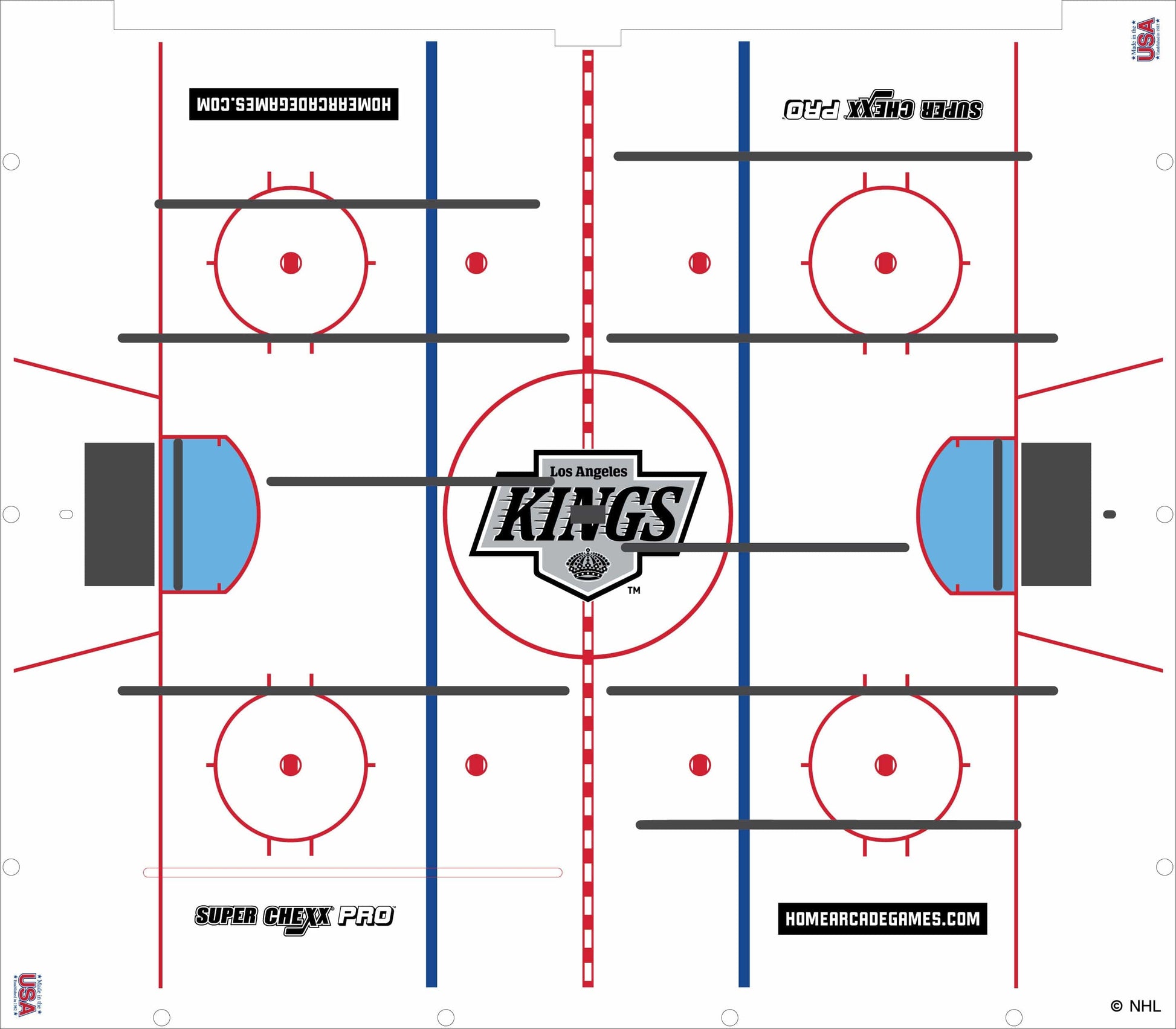 L.A. Kings NHL Super Chexx Pro Bubble Hockey Arcade Innovative Concepts in Entertainment