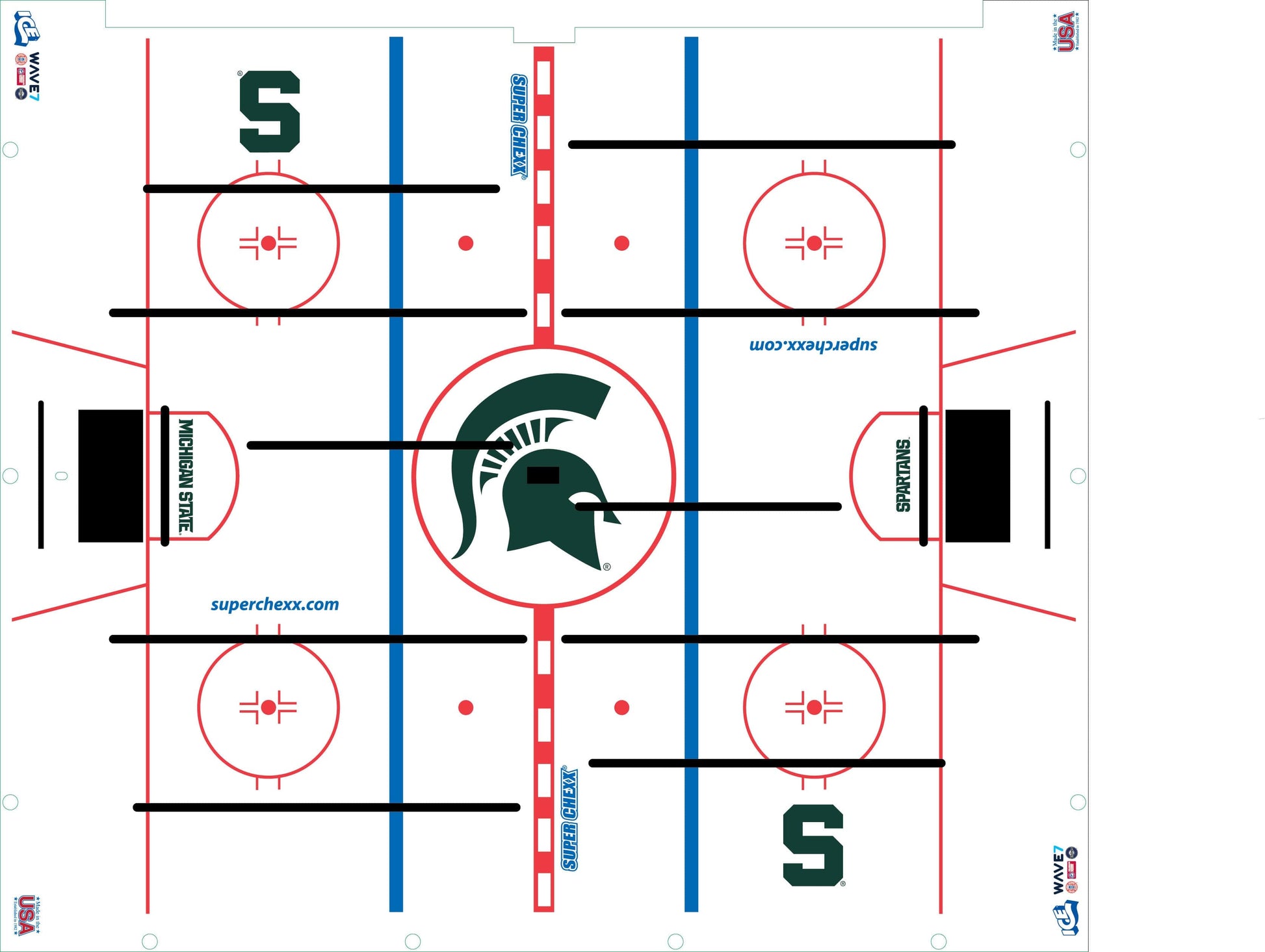 Michigan State Super Chexx PRO® Bubble Hockey Arcade Innovative Concepts in Entertainment