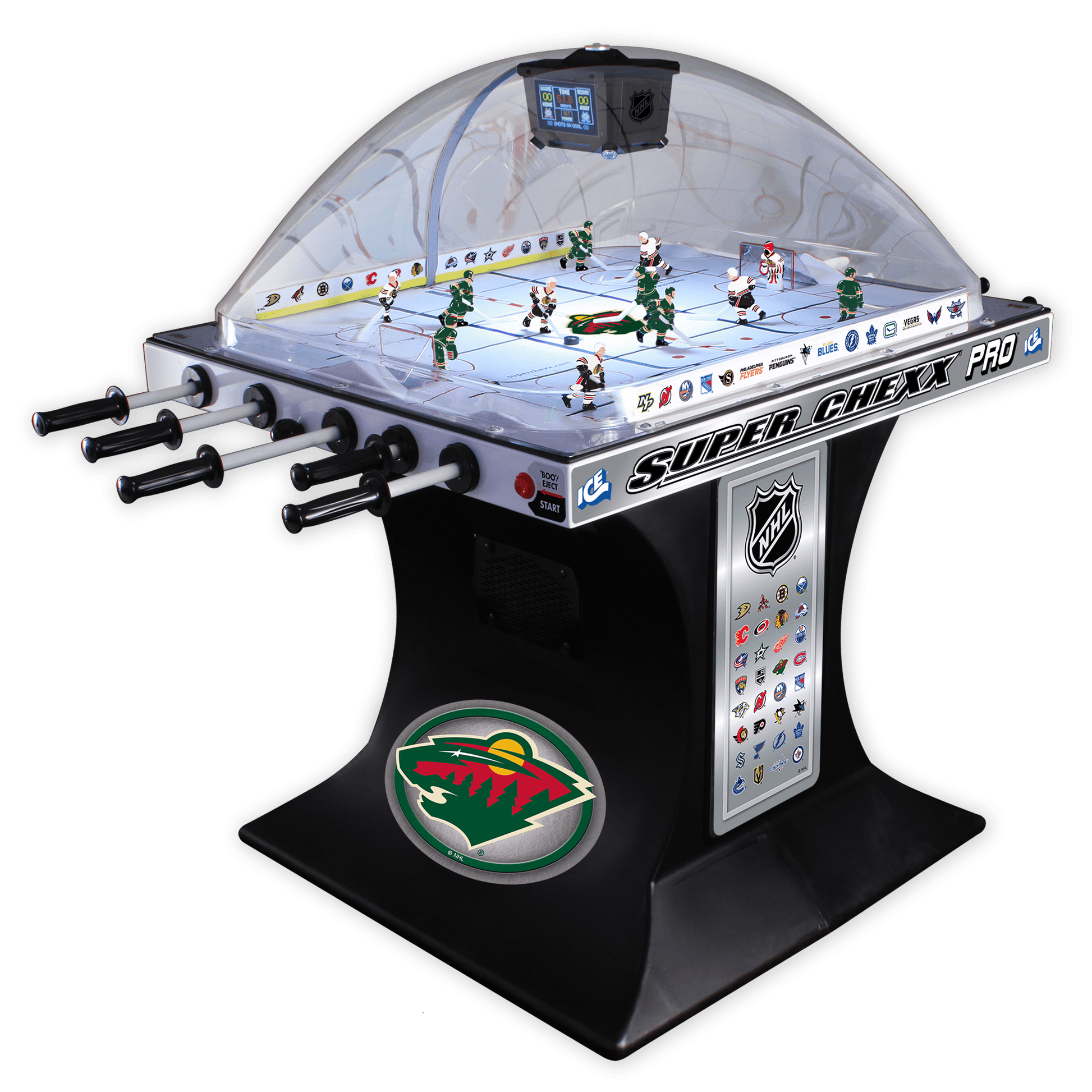 Minnesota Wild NHL Super Chexx Pro Bubble Hockey Arcade Innovative Concepts in Entertainment   