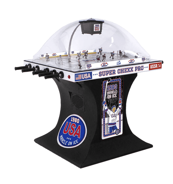 Ready to Ship | "Miracle on Ice" Edition Super Chexx Pro® |Black Base With LEDs Super Chexx