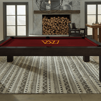 Washington Commanders Premium Pool Table Bundle - Black Ash Pool Bundle Home Arcade Games   