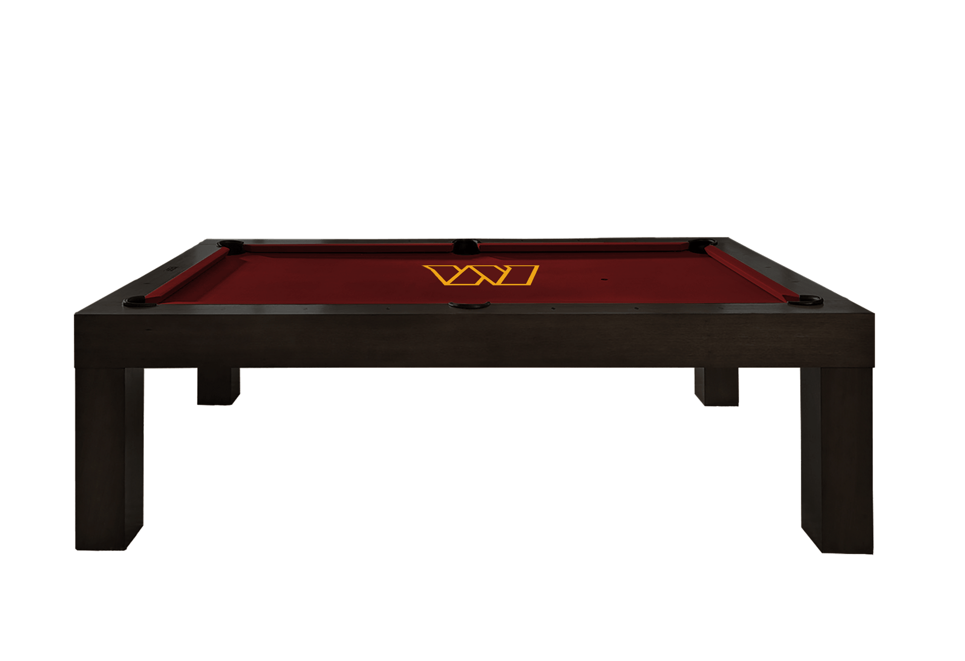 Washington Commanders Premium Pool Table Bundle - Black Ash Pool Bundle Home Arcade Games   