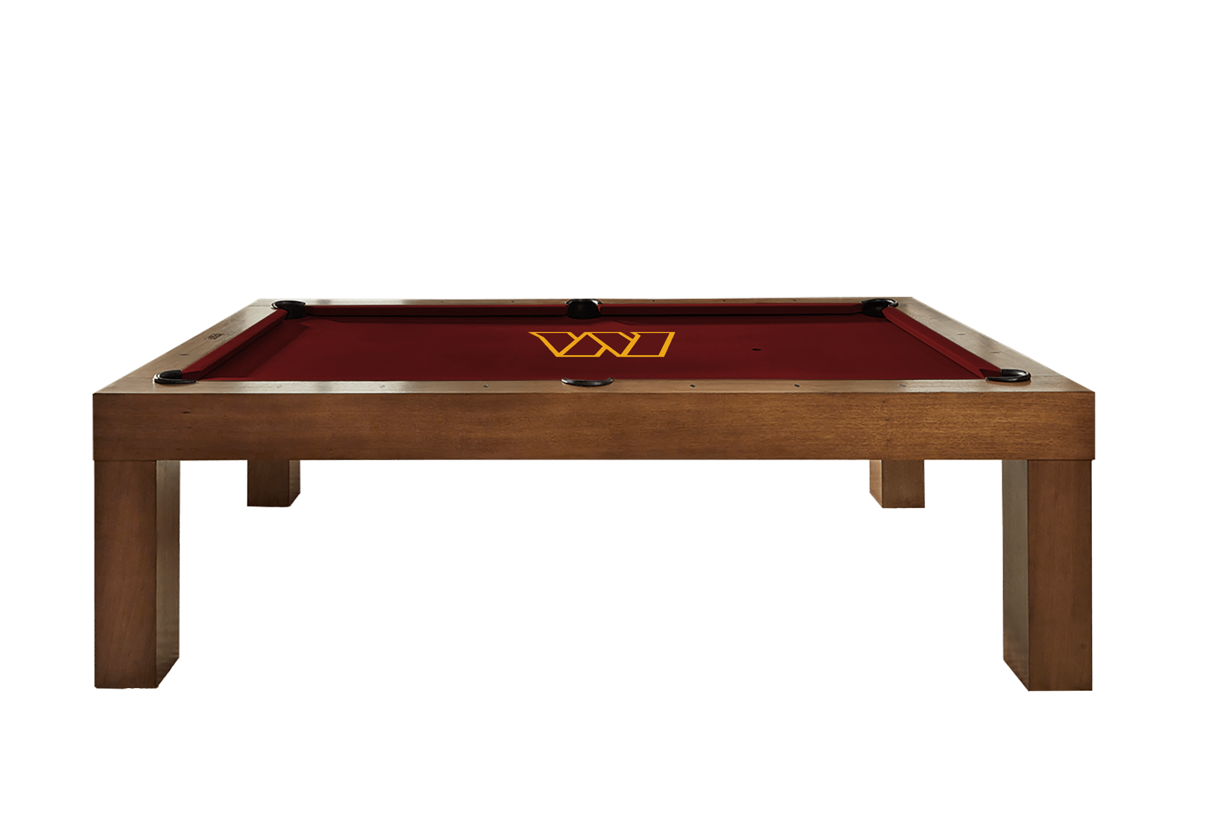 Washington Commanders Premium Pool Table Bundle - Walnut – Home Arcade ...