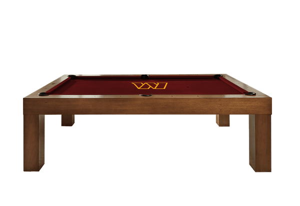 Washington Commanders Premium Pool Table Bundle - Walnut Pool Bundle Home Arcade Games   