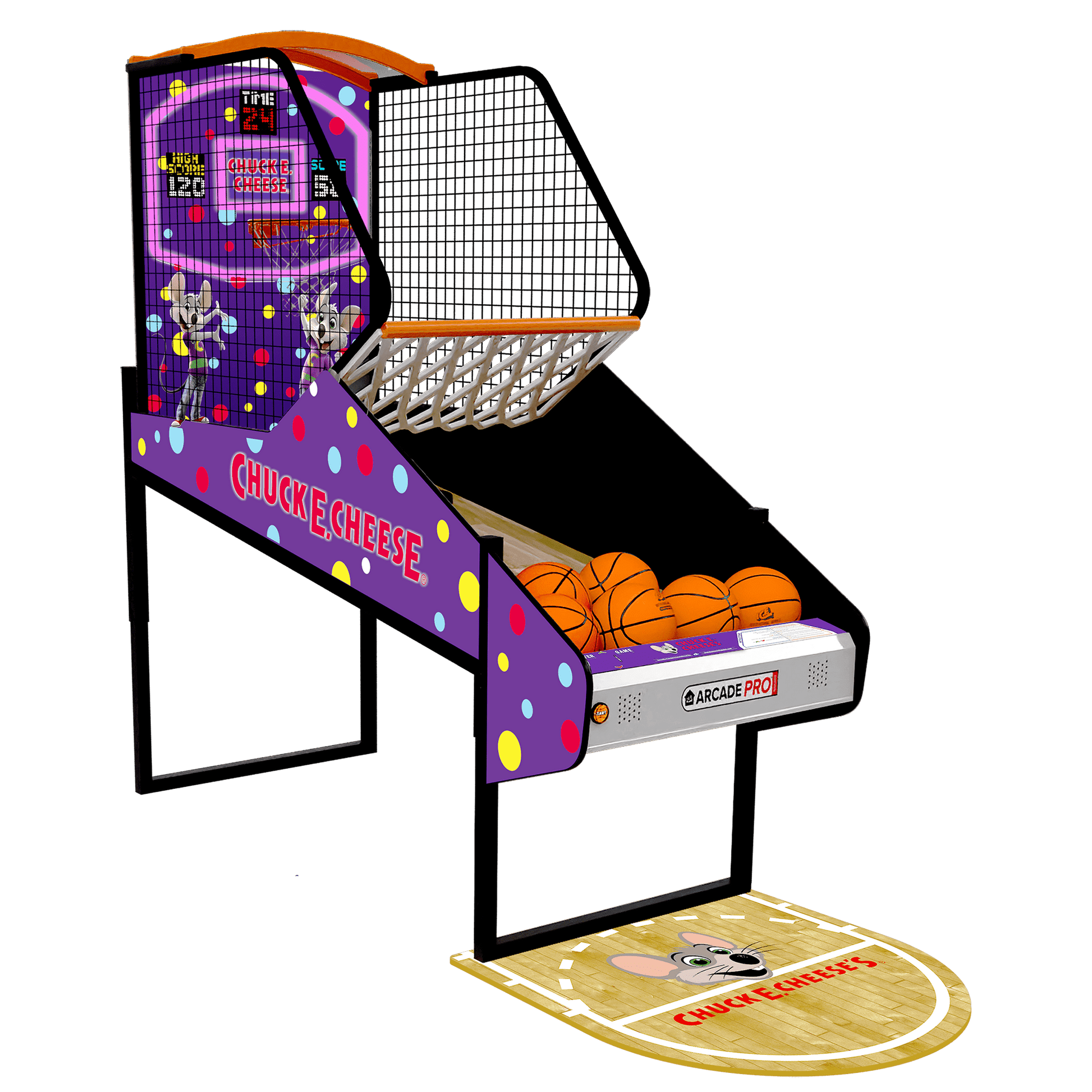 Chuck E Cheese Hoops Pro Game with Floor Mat  Innovative Concepts in Entertainment, Inc.   