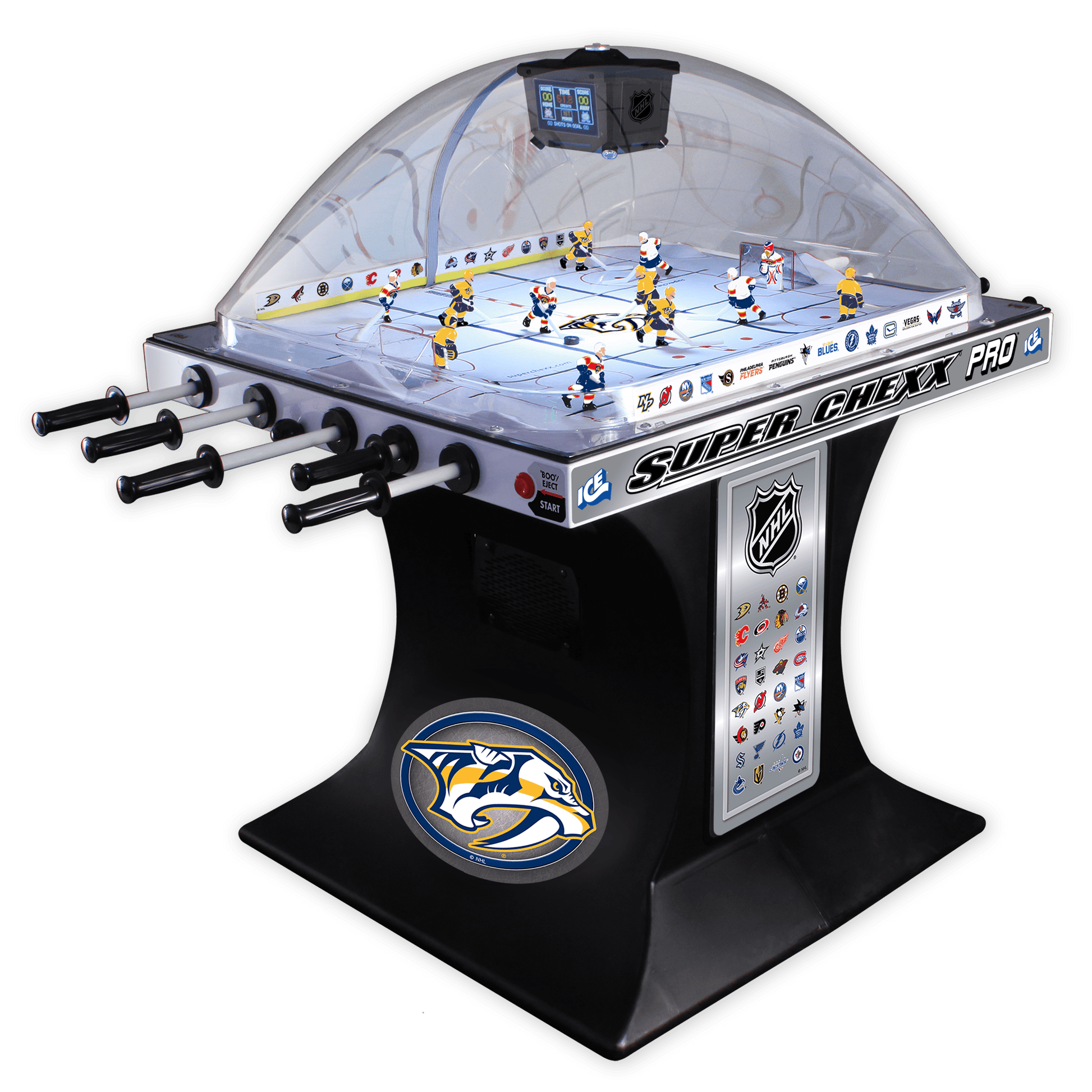 Nashville Predators NHL Super Chexx Pro Bubble Hockey Arcade Innovative Concepts in Entertainment   