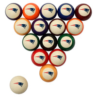 New England Patriots Premium Pool Table Bundle - Black Ash Pool Bundle Home Arcade Games   