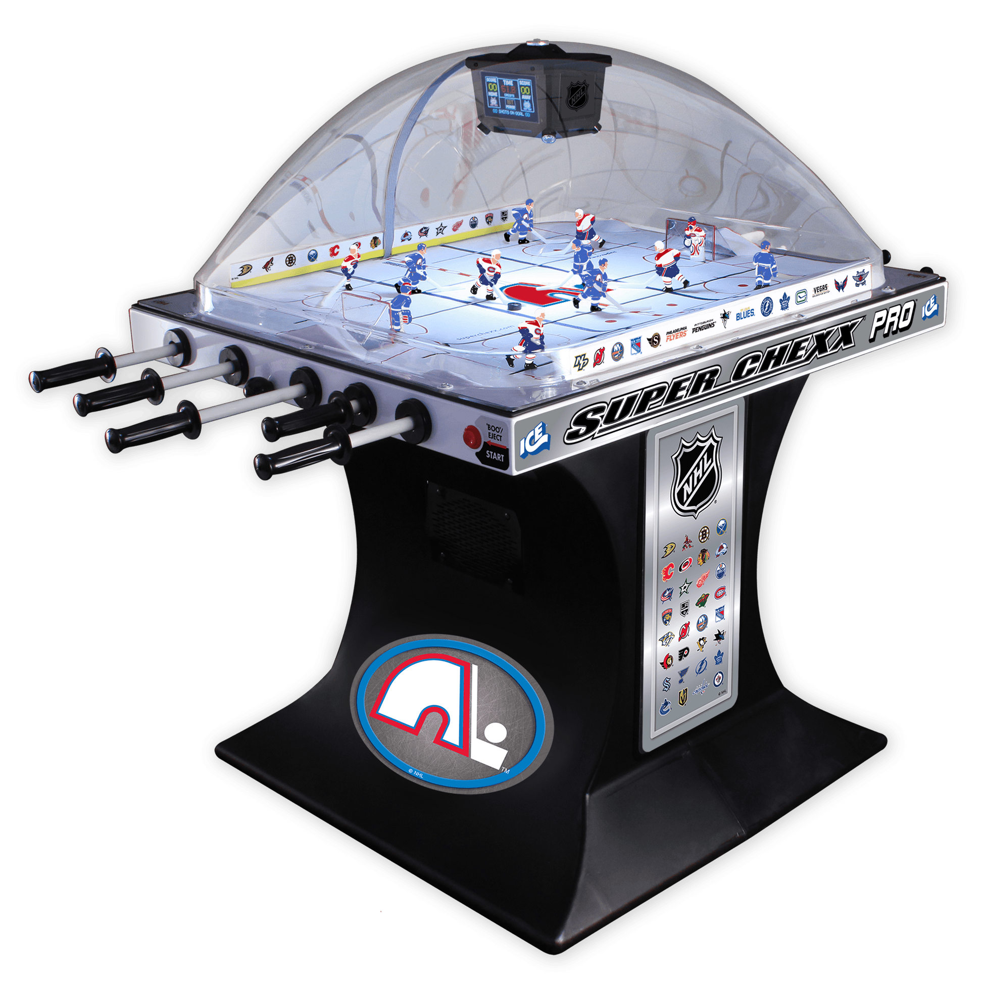 Quebec Nordiques NHL Super Chexx Pro Bubble Hockey Arcade Innovative Concepts in Entertainment   